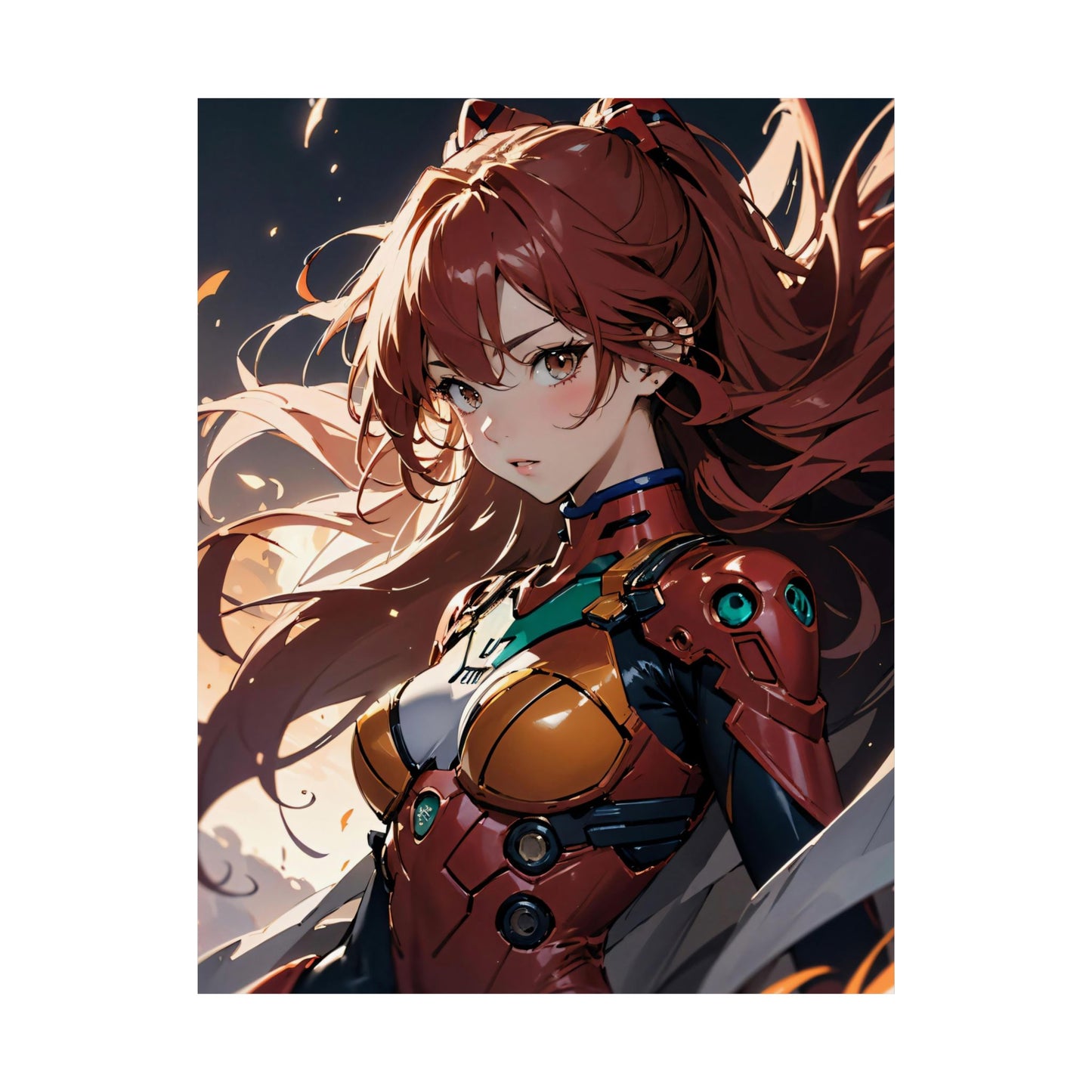 Asuka Soryu 003 Matte Vertical Posters