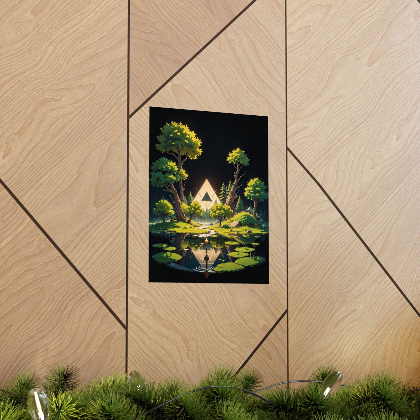 Sacred Forest Light Vertical Posters