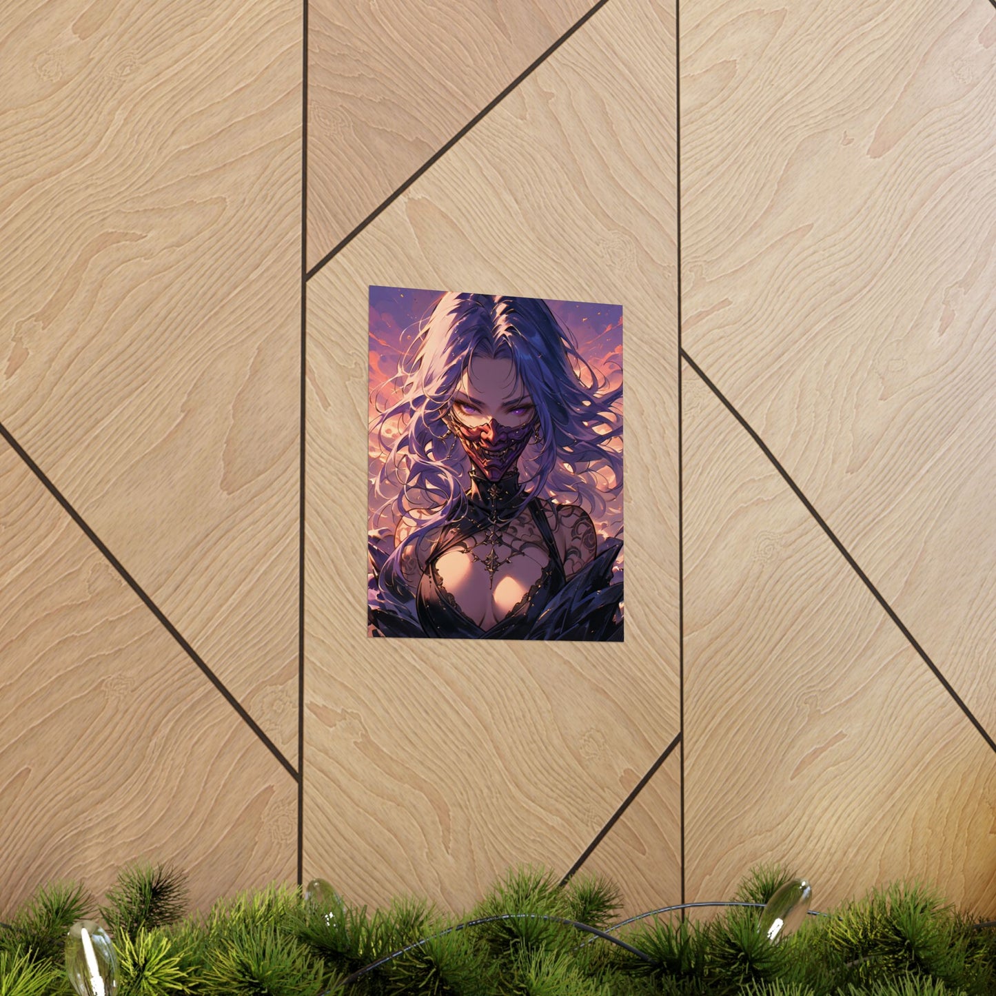 Oni Violet Vertical Posters