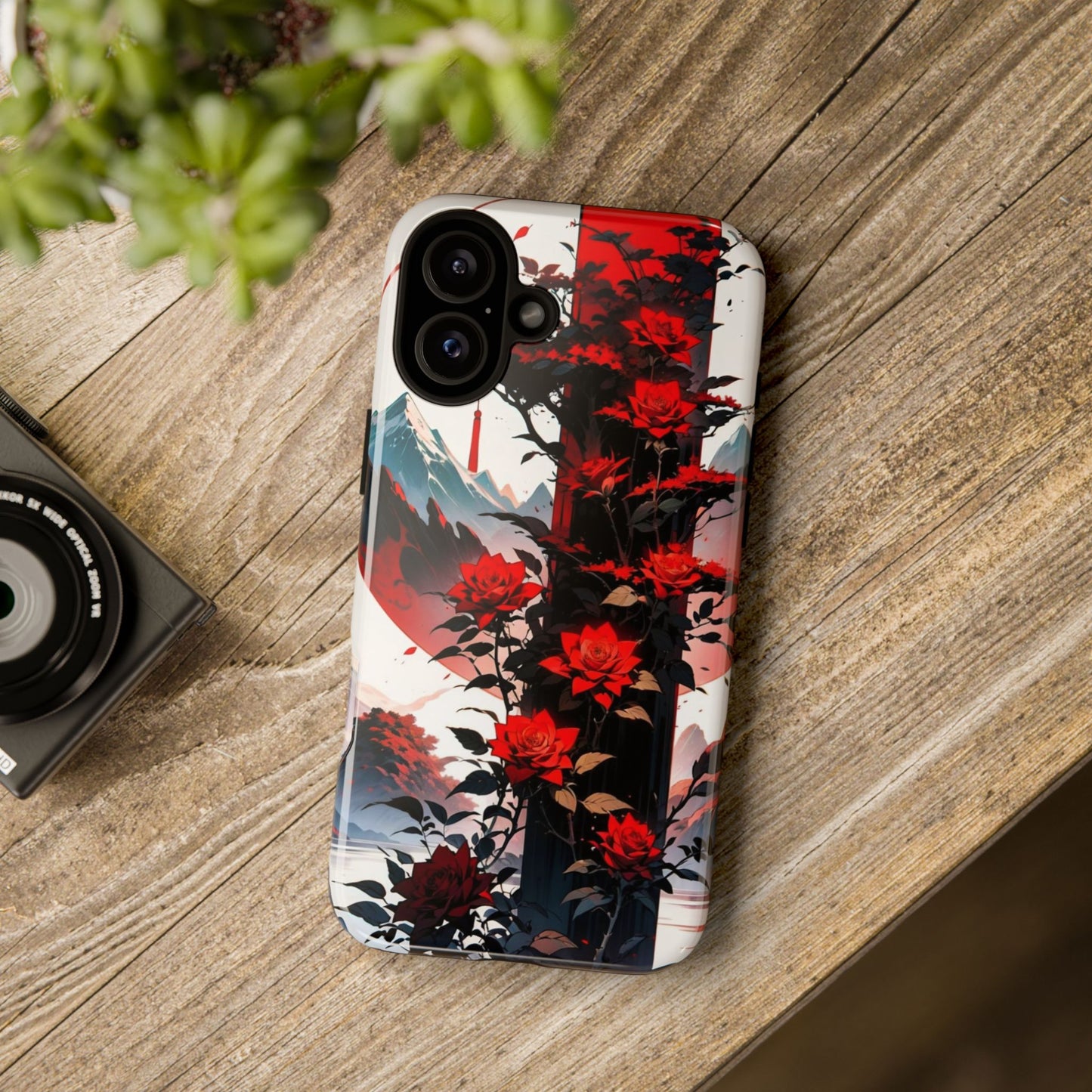 Crimson Bloom Tough Cases