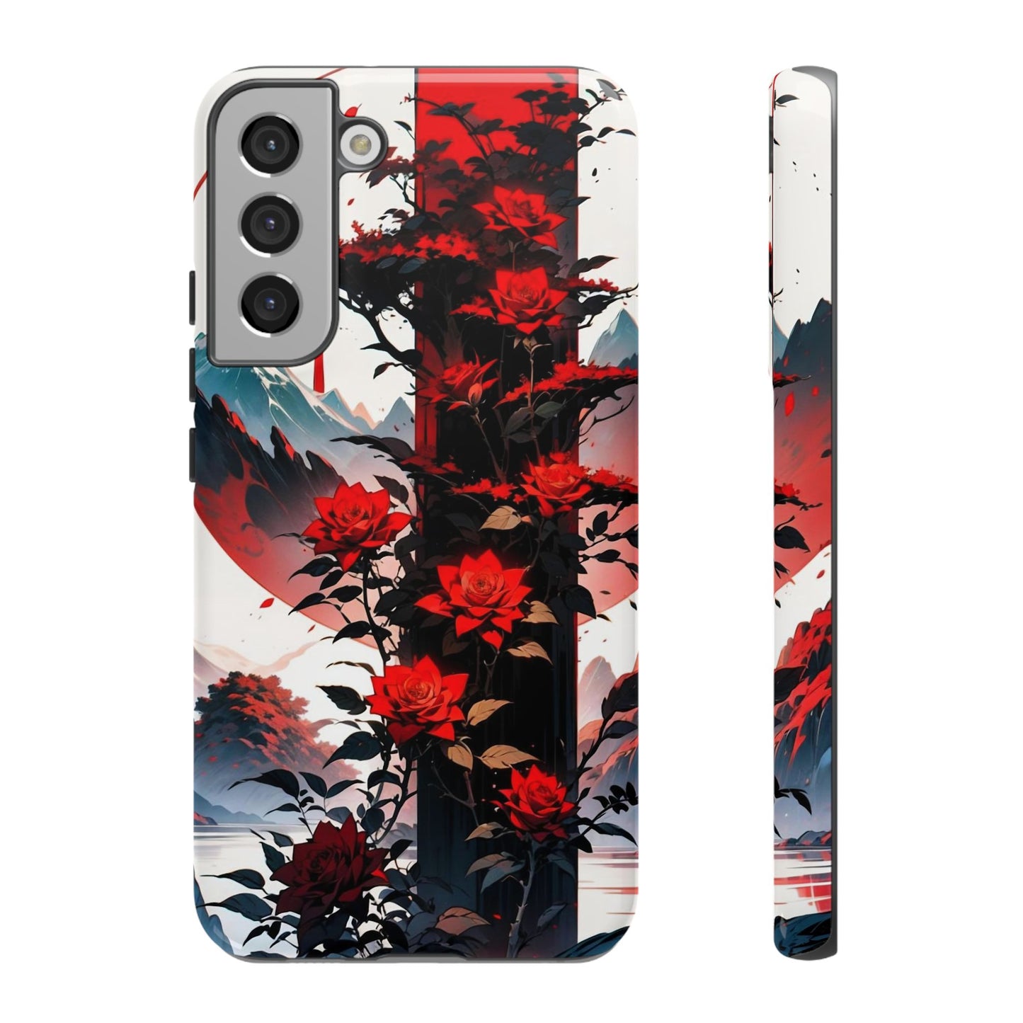 Crimson Bloom Tough Cases