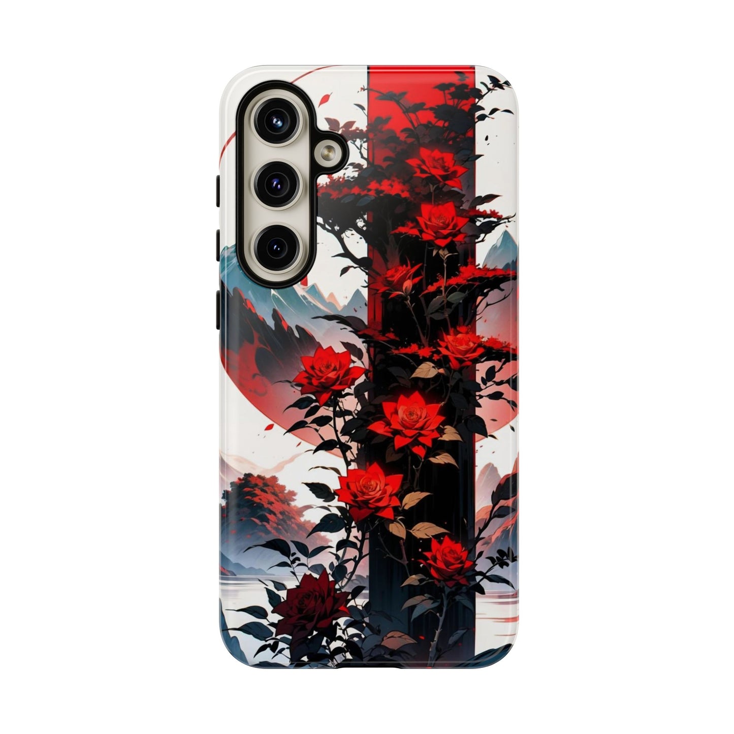 Crimson Bloom Tough Cases