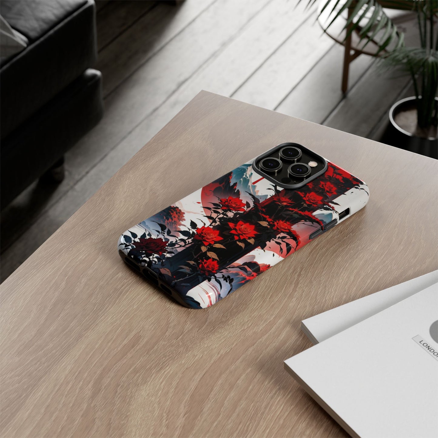 Crimson Bloom Tough Cases
