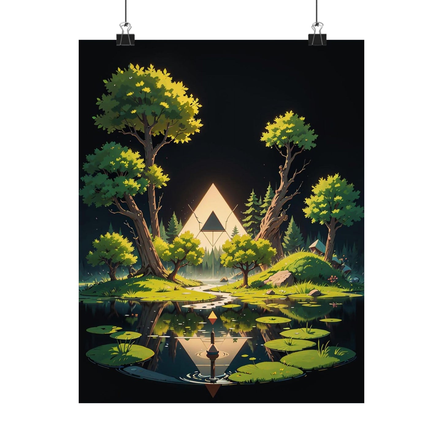 Sacred Forest Light Vertical Posters