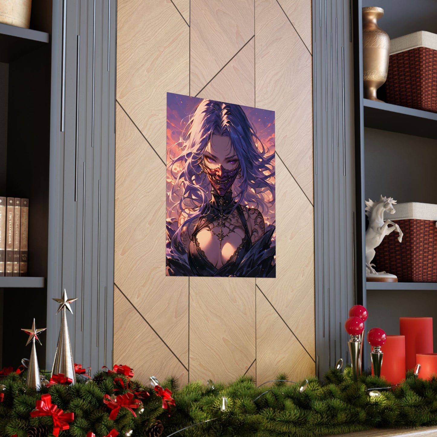 Oni Violet Vertical Posters