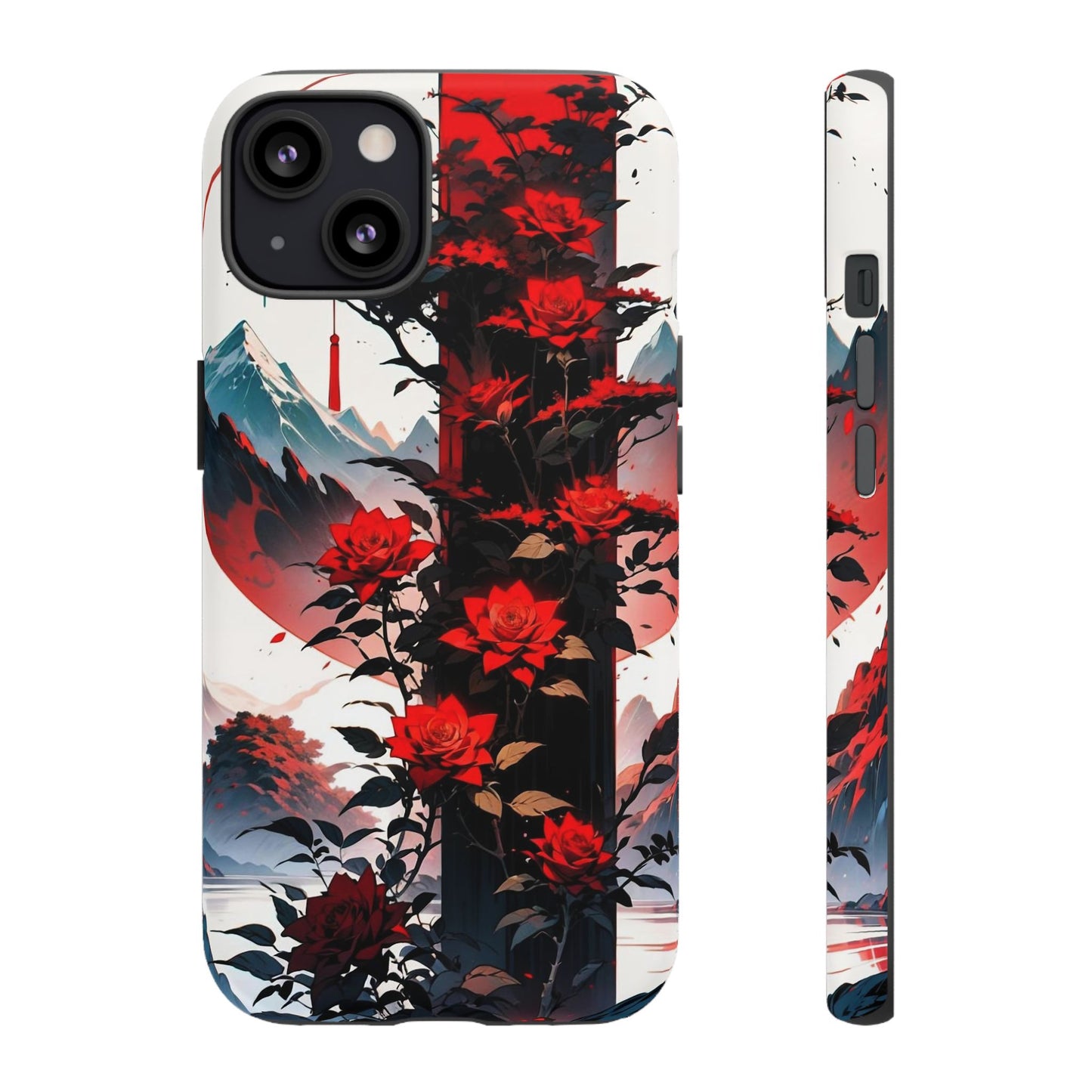Crimson Bloom Tough Cases