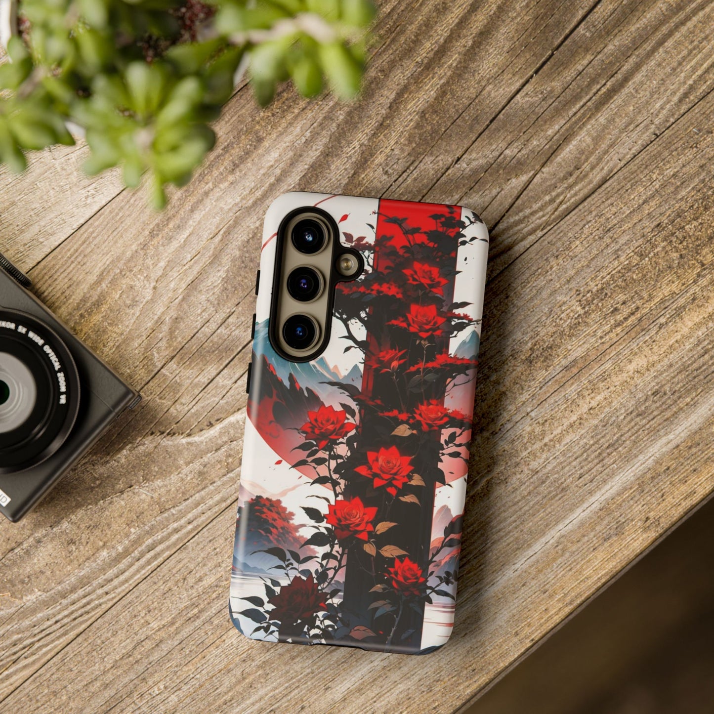 Crimson Bloom Tough Cases
