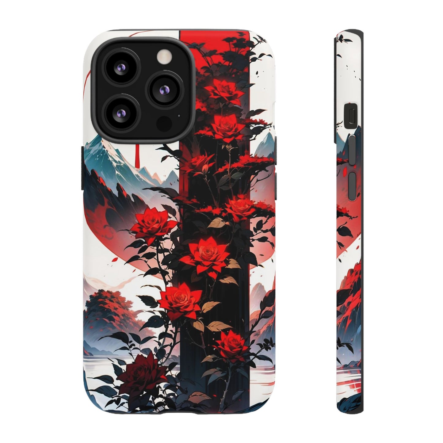 Crimson Bloom Tough Cases