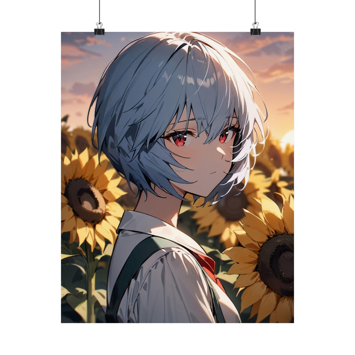 Rei Ayanami 001 Vertical Posters