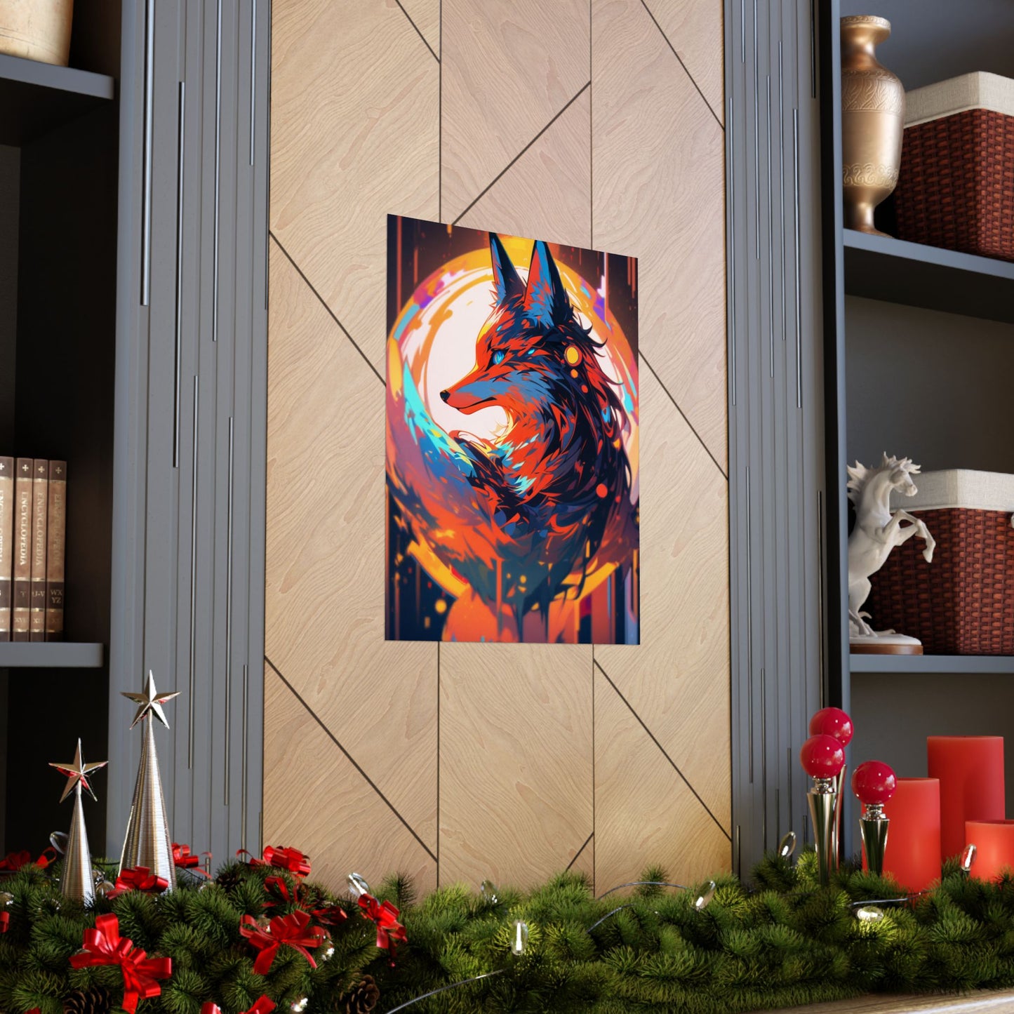 Bright Fox Vertical Posters