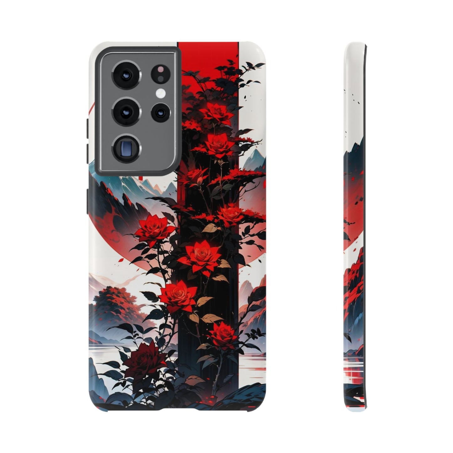 Crimson Bloom Tough Cases