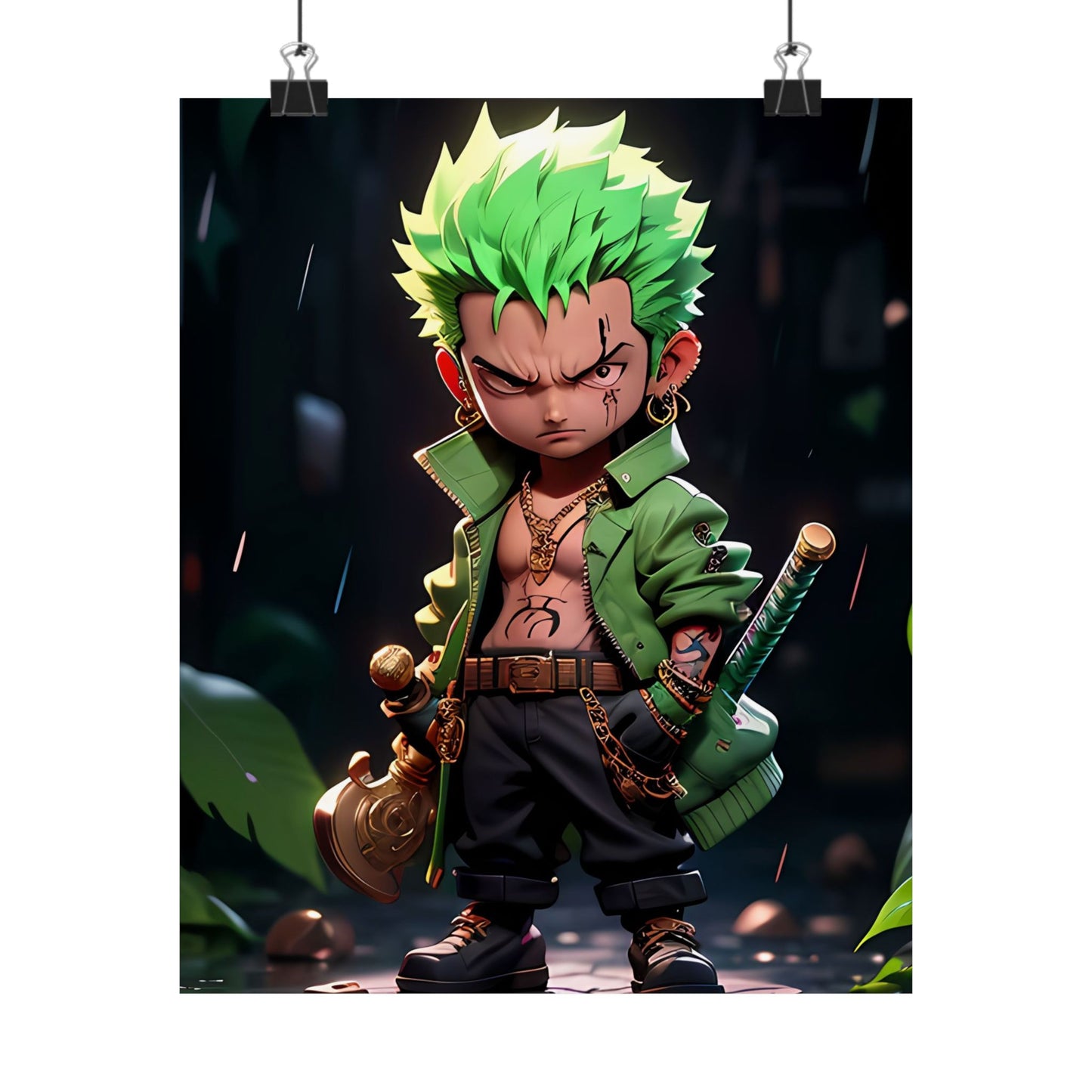 Roronoa Zoro 2.5D Matte Vertical Posters