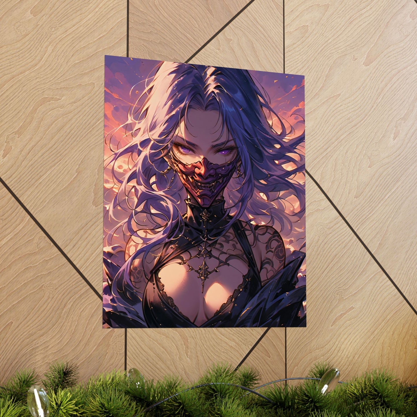 Oni Violet Vertical Posters