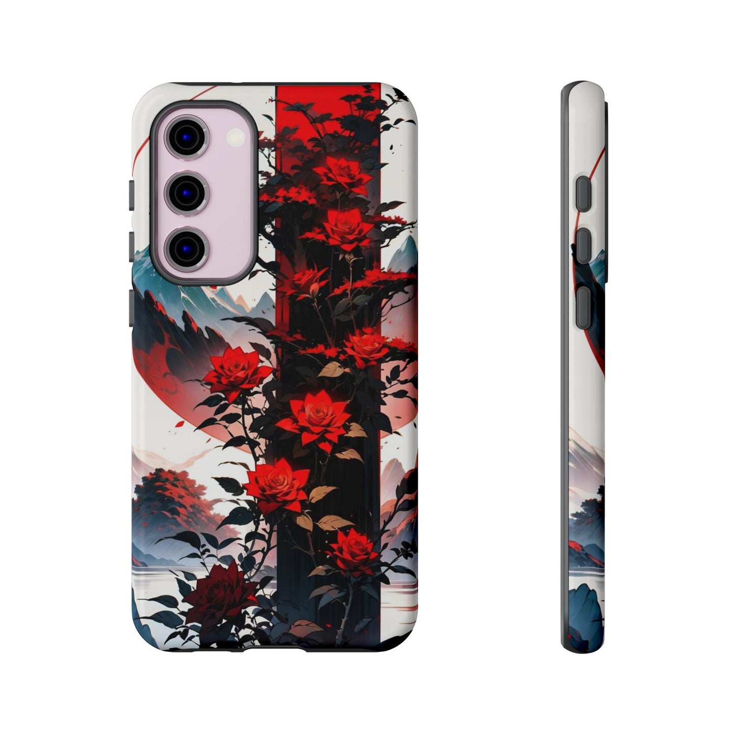 Crimson Bloom Tough Cases