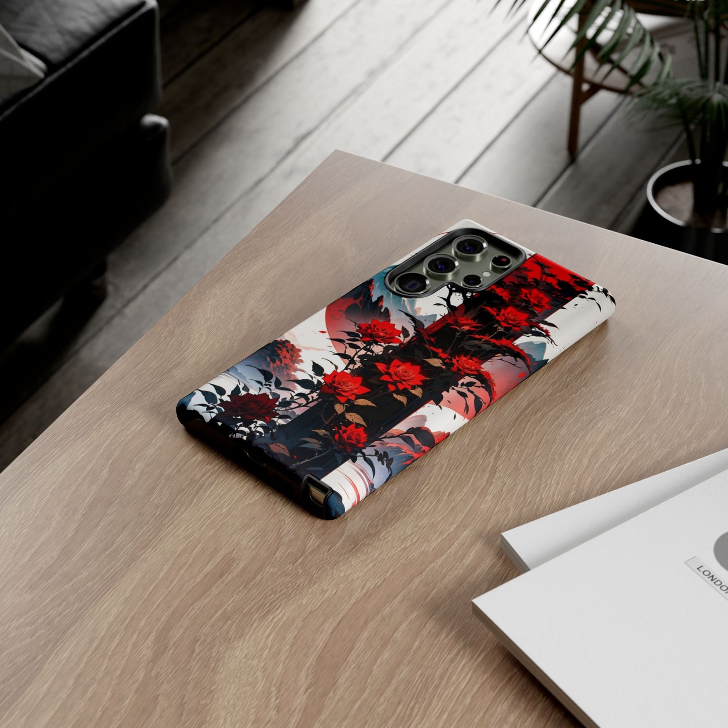 Crimson Bloom Tough Cases