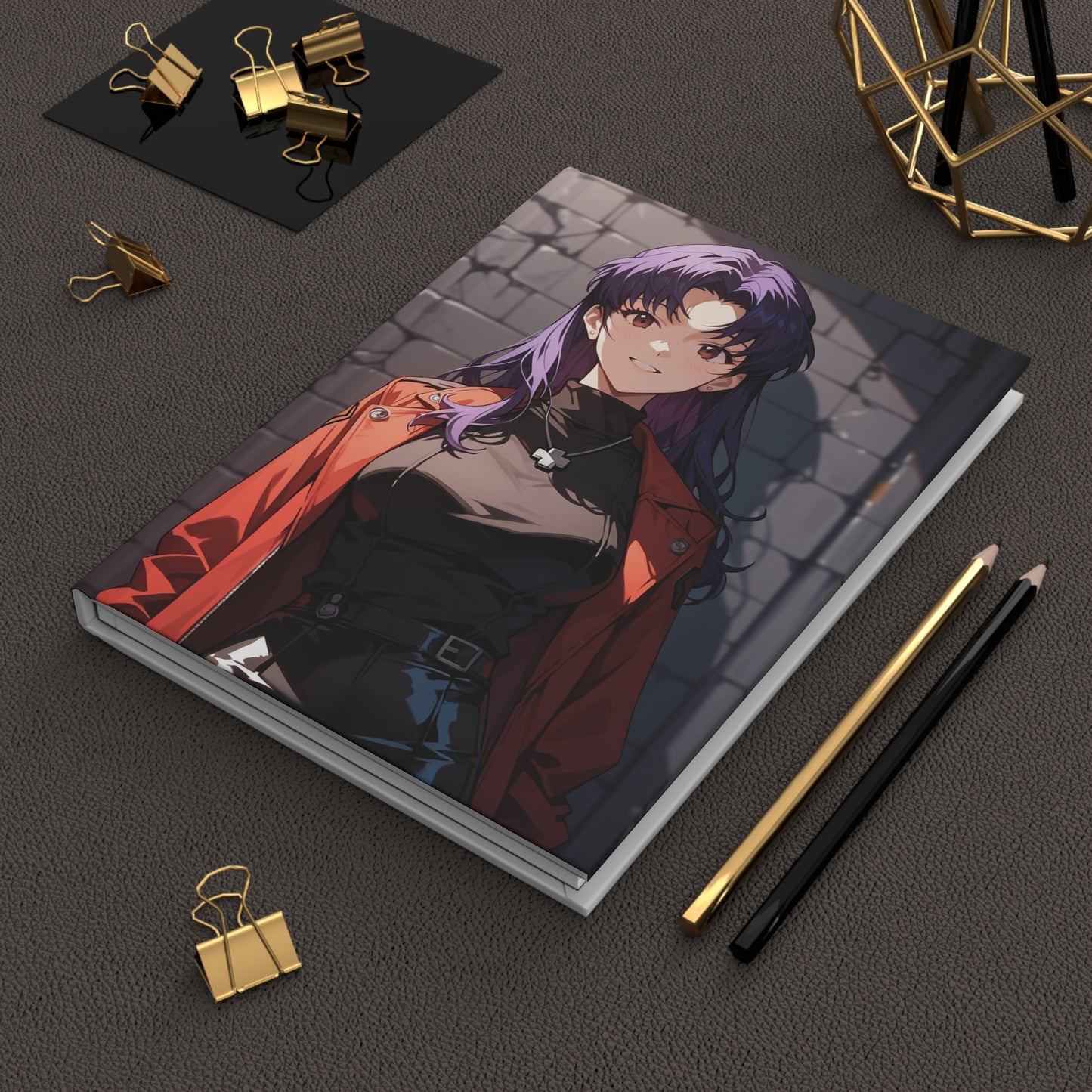 Misato Katsuragi 001 Hardcover Journal Matte