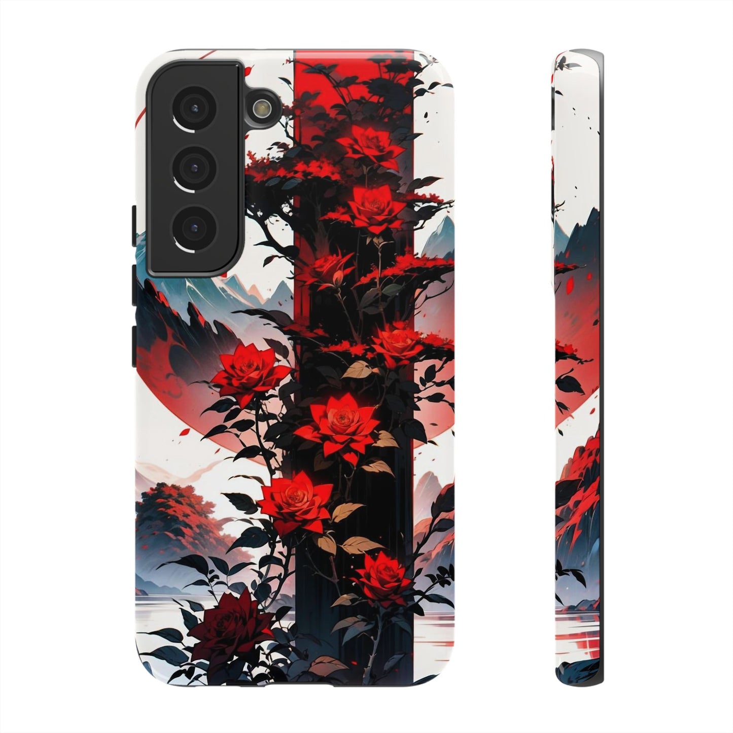 Crimson Bloom Tough Cases