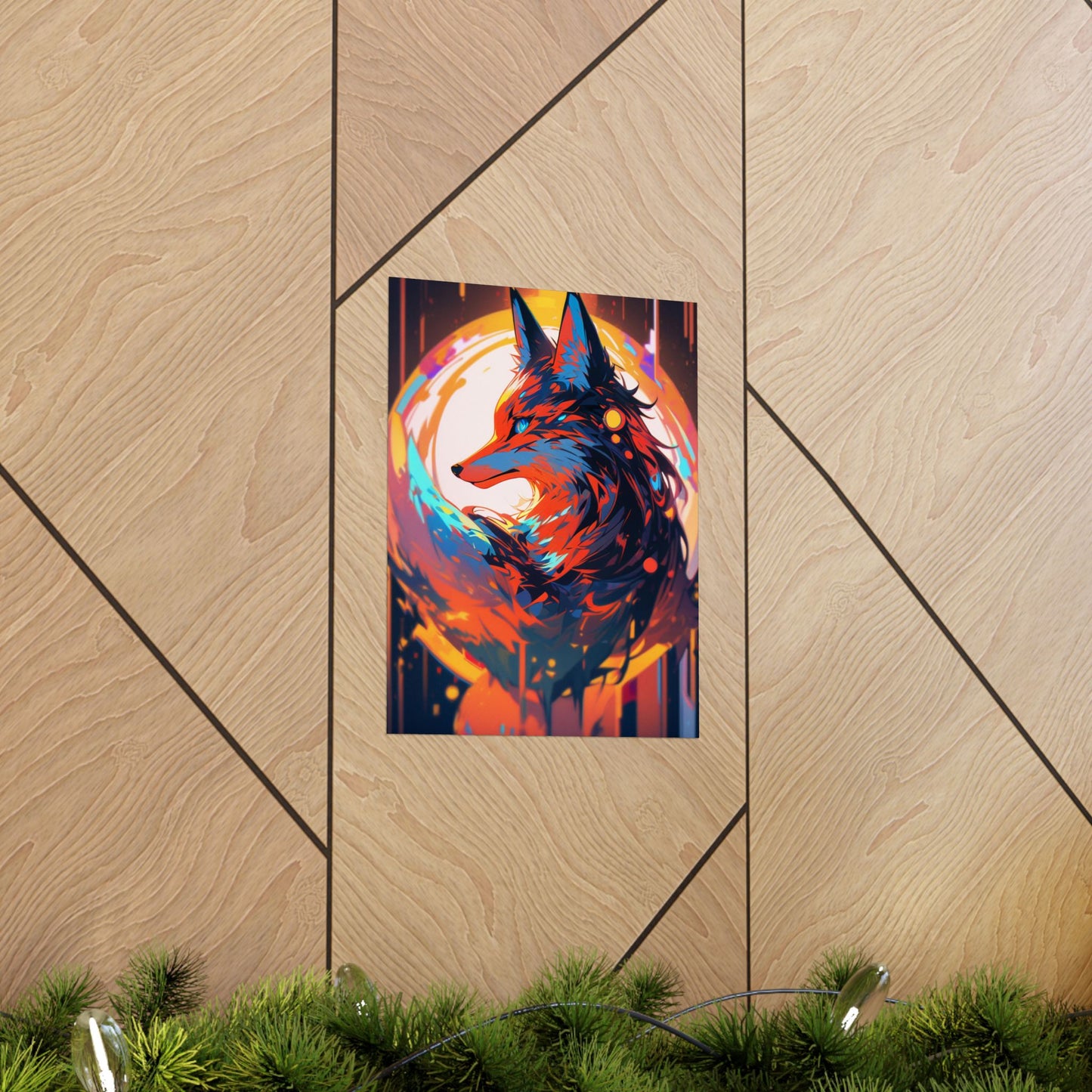 Bright Fox Vertical Posters