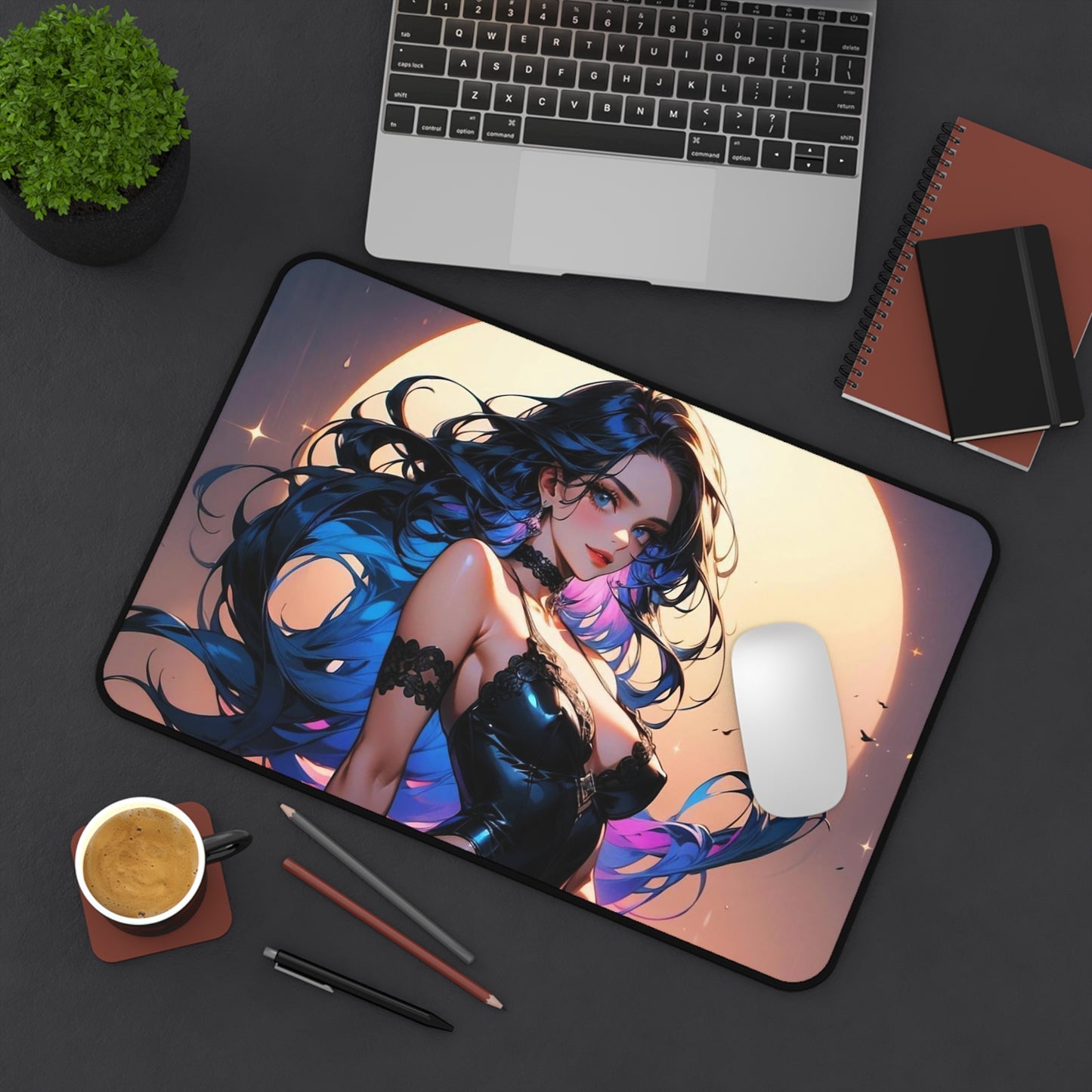 Blue Elegance Desk Mat