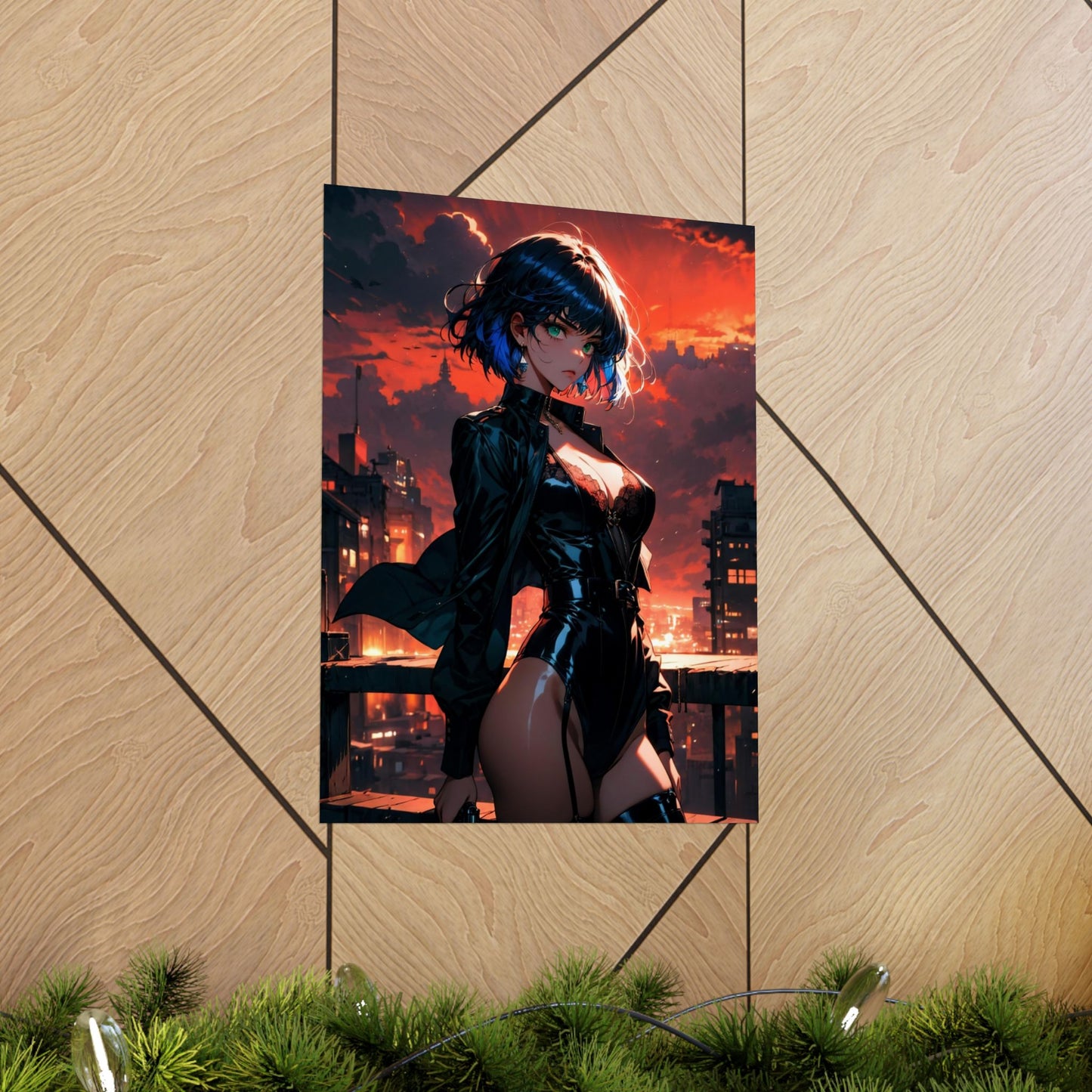 Agent Blue Matte Vertical Posters
