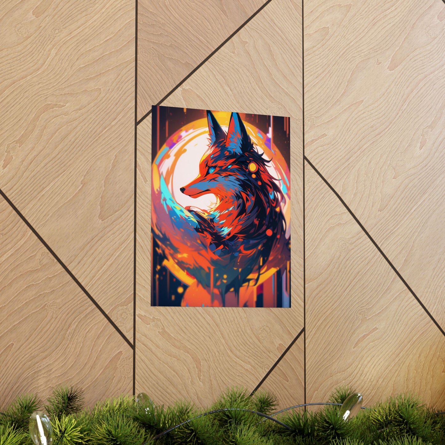 Bright Fox Vertical Posters