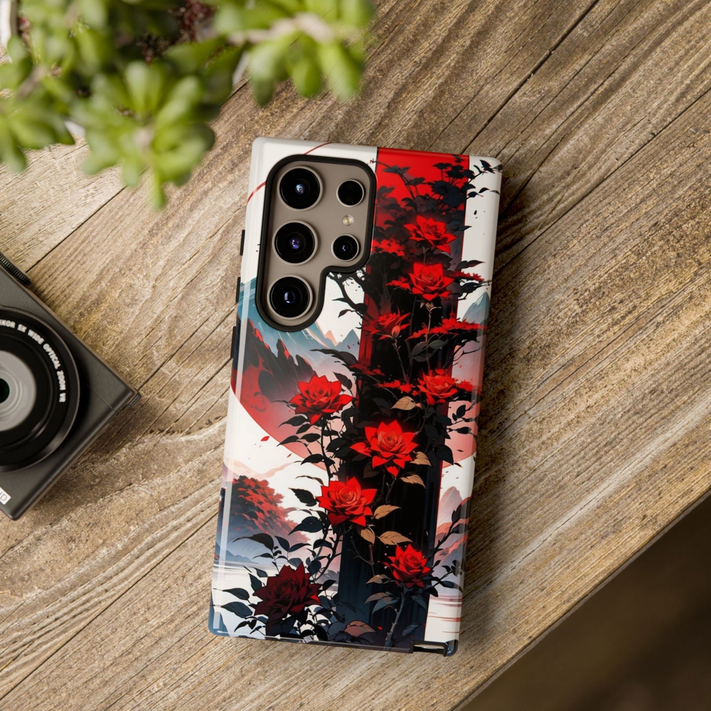 Crimson Bloom Tough Cases