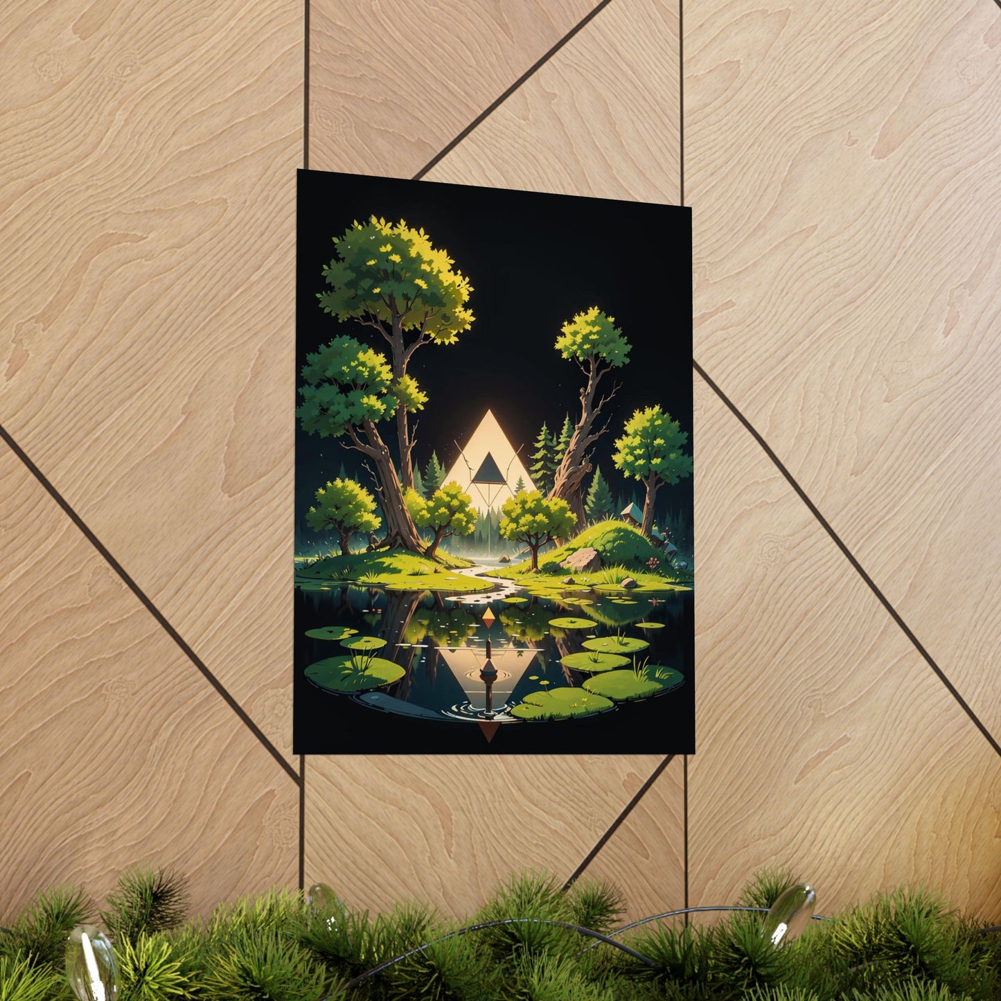 Sacred Forest Light Vertical Posters