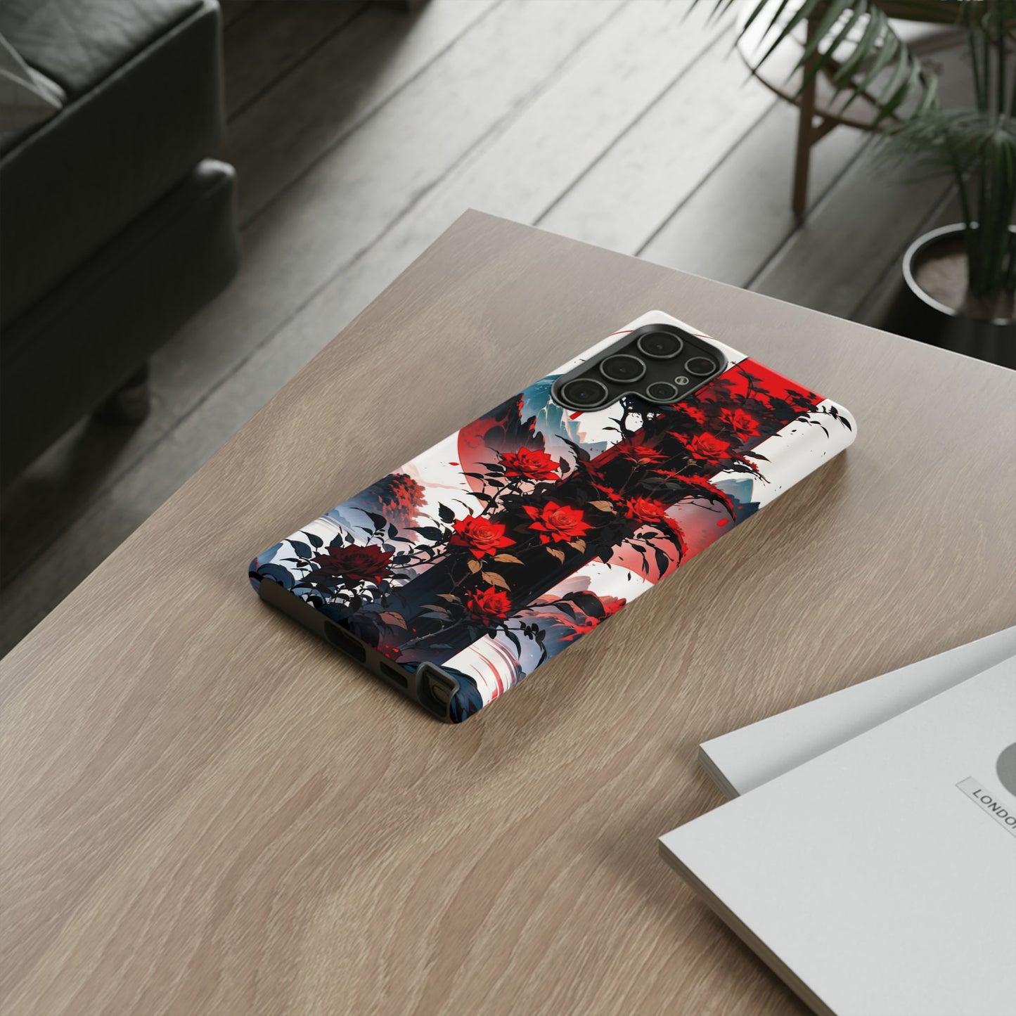 Crimson Bloom Tough Cases