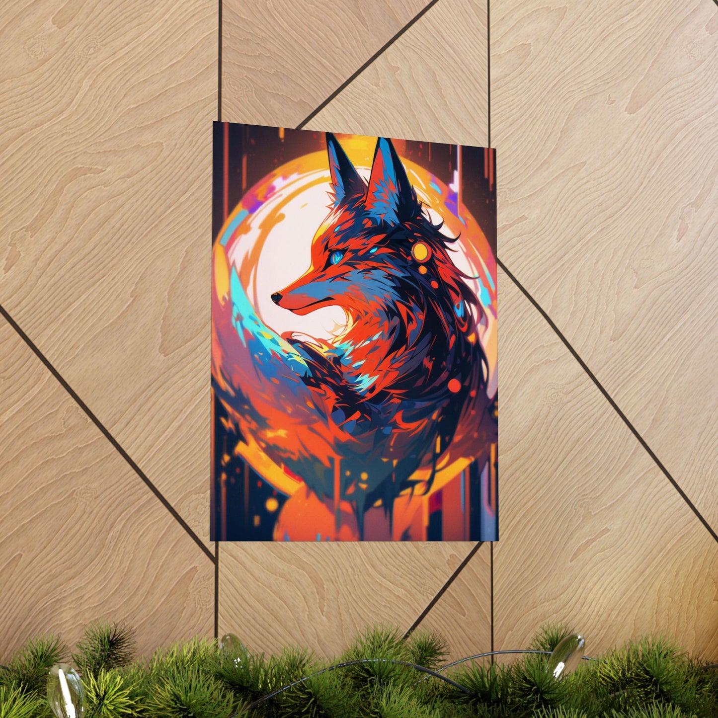 Bright Fox Vertical Posters