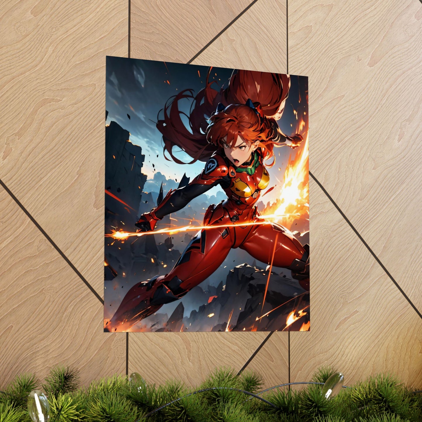 Asuka Soryu 001 Matte Vertical Posters