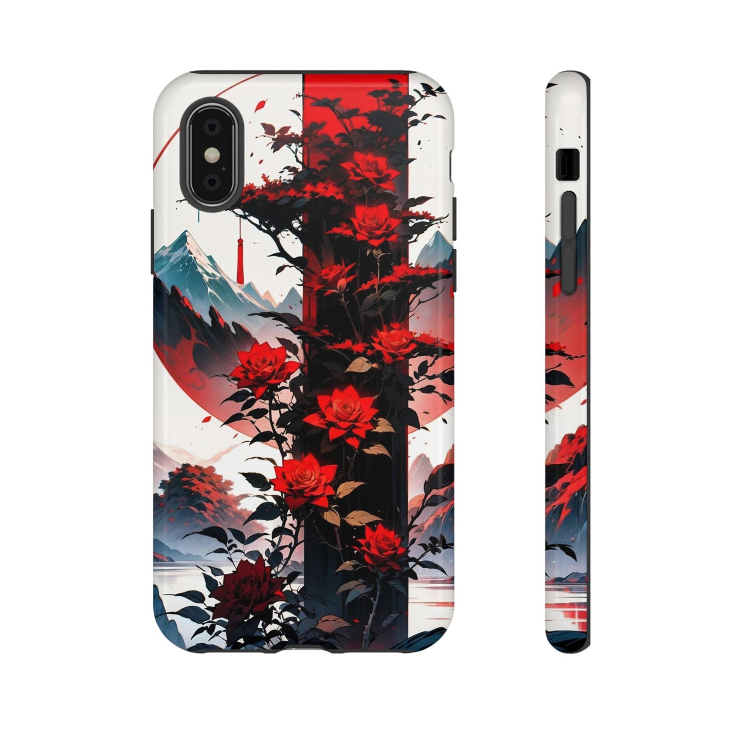 Crimson Bloom Tough Cases