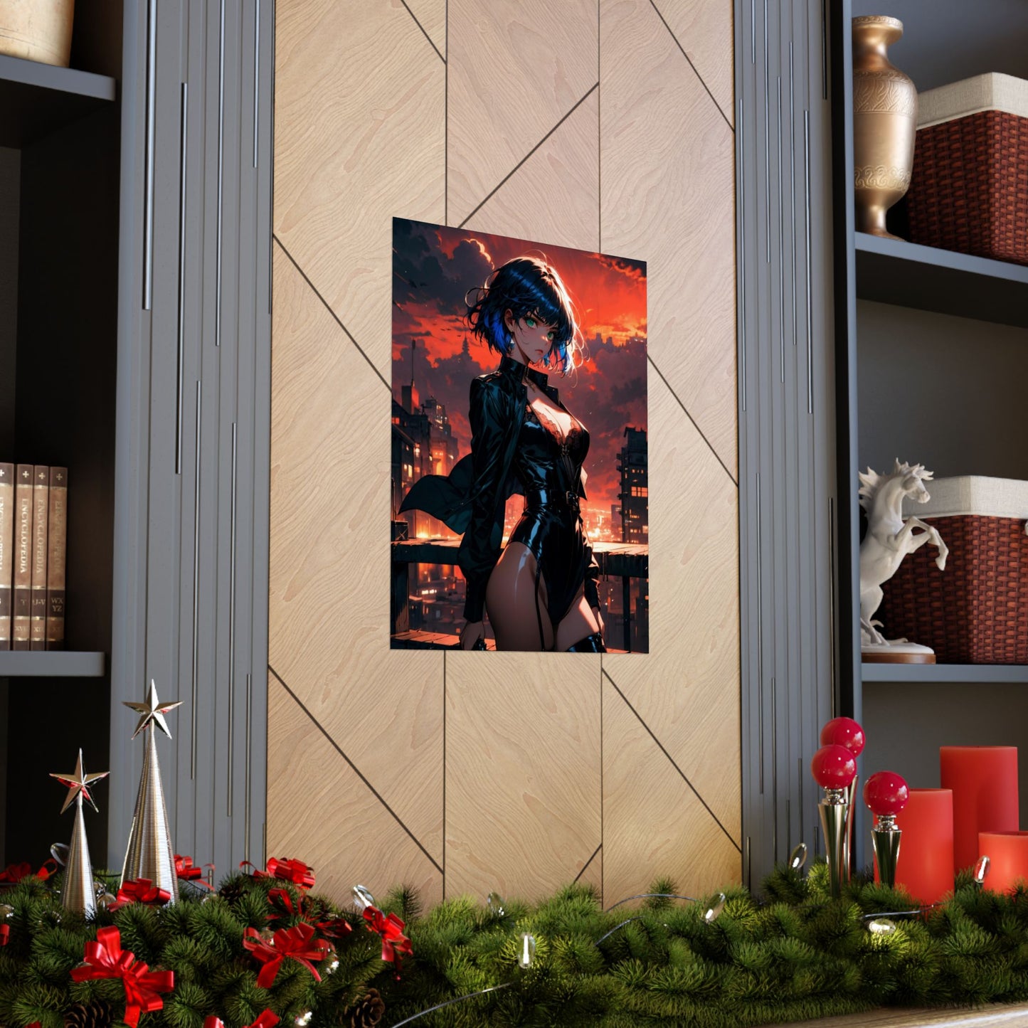 Agent Blue Matte Vertical Posters