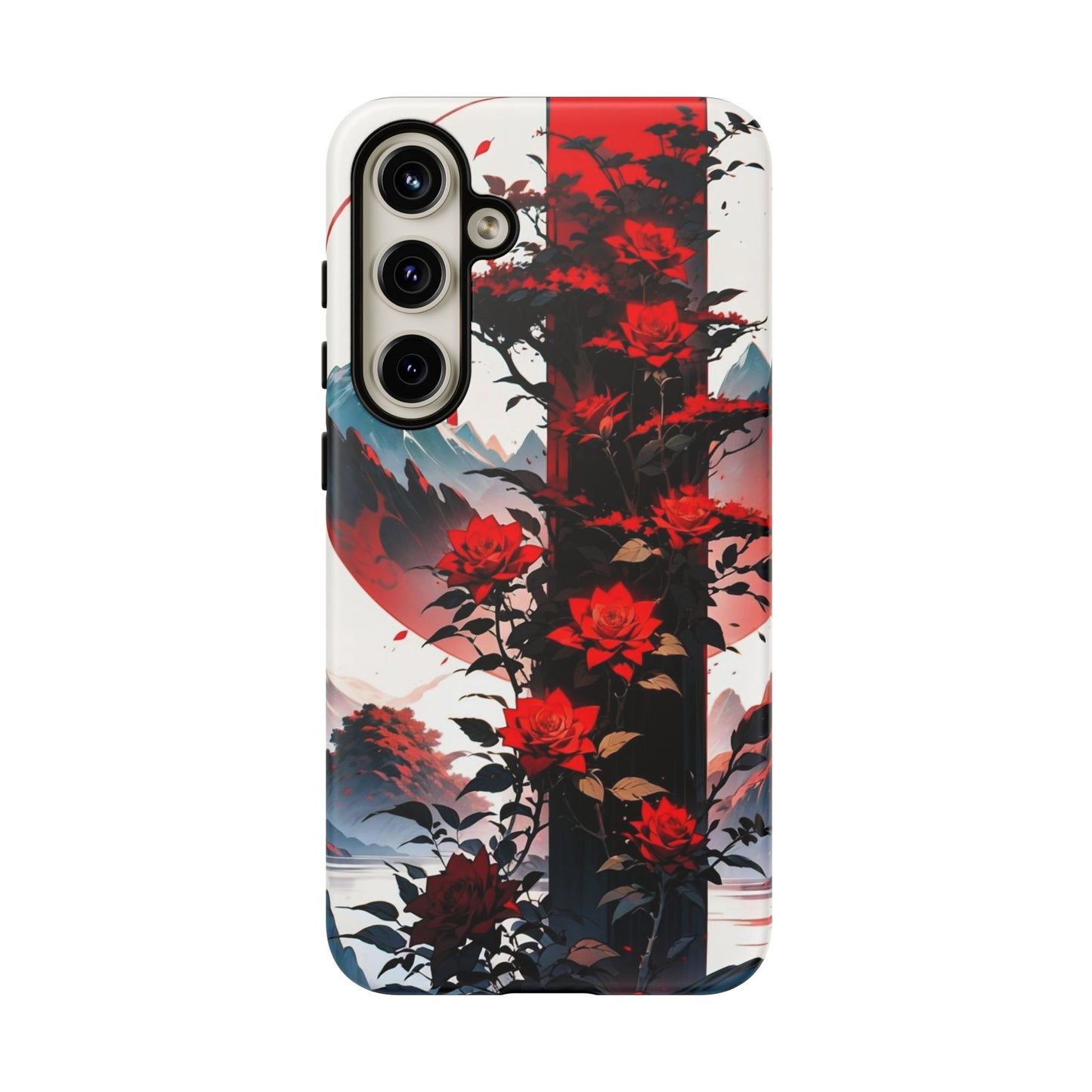 Crimson Bloom Tough Cases