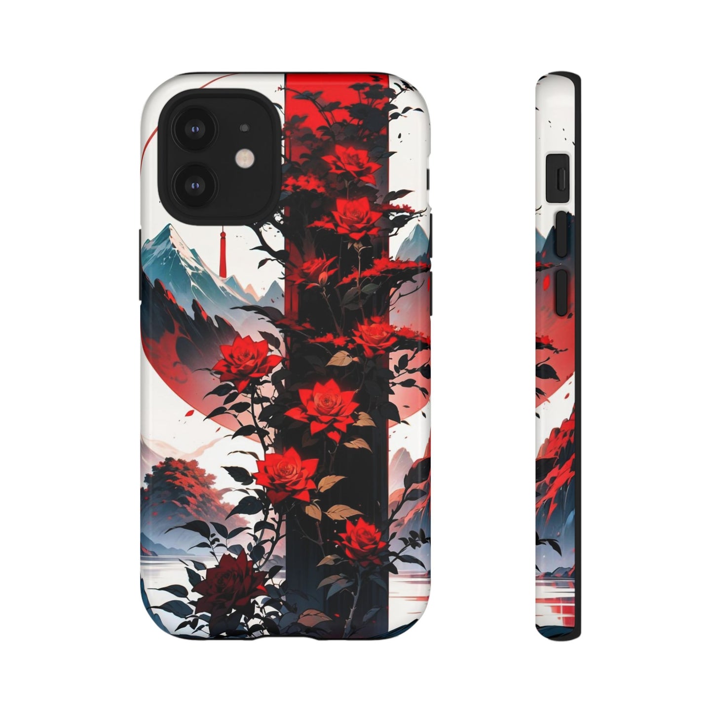 Crimson Bloom Tough Cases
