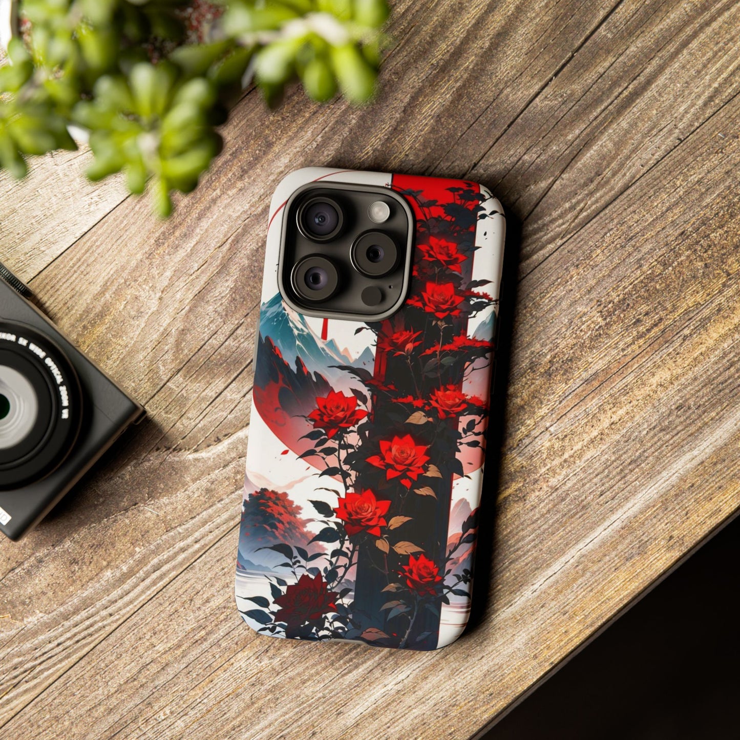 Crimson Bloom Tough Cases