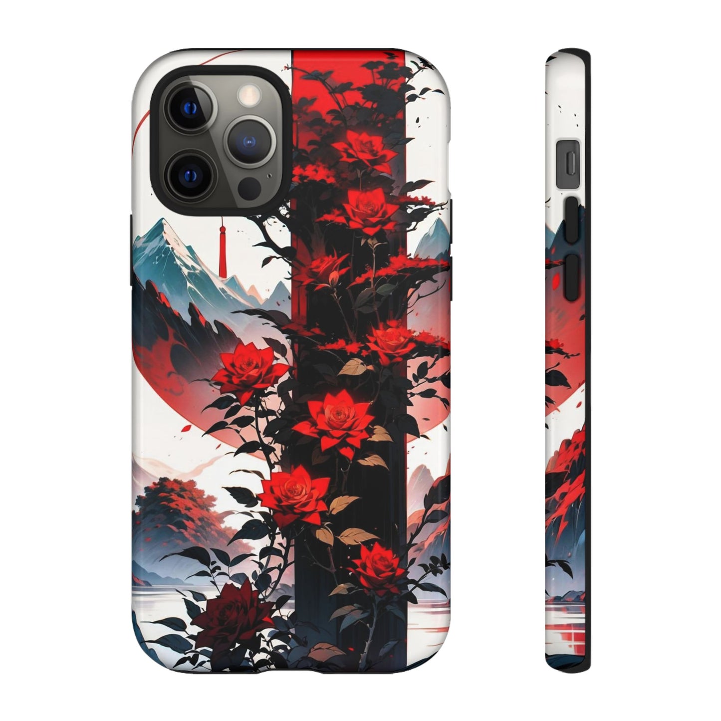 Crimson Bloom Tough Cases