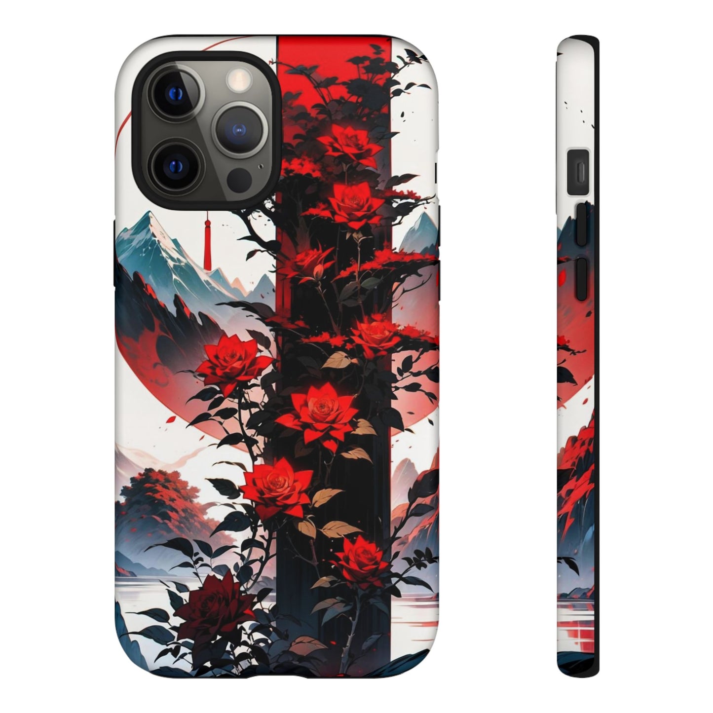 Crimson Bloom Tough Cases