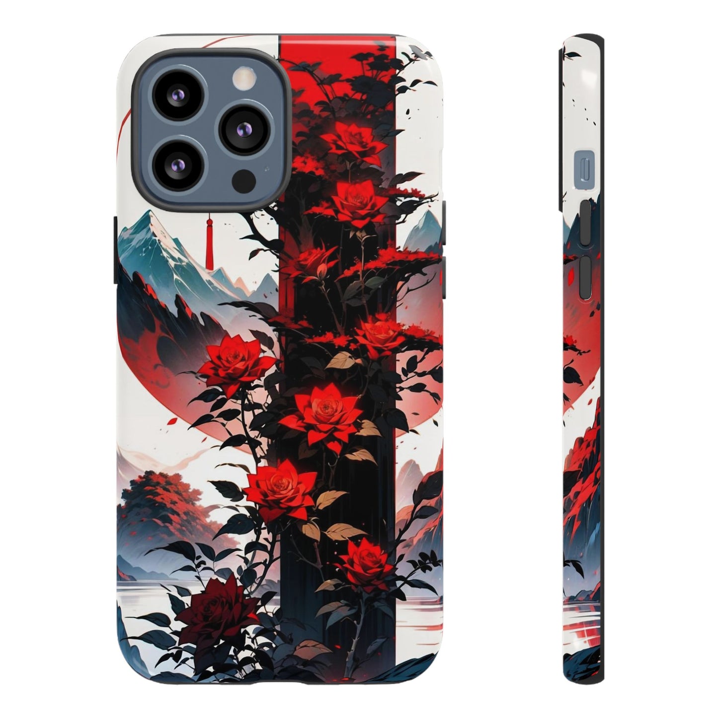 Crimson Bloom Tough Cases