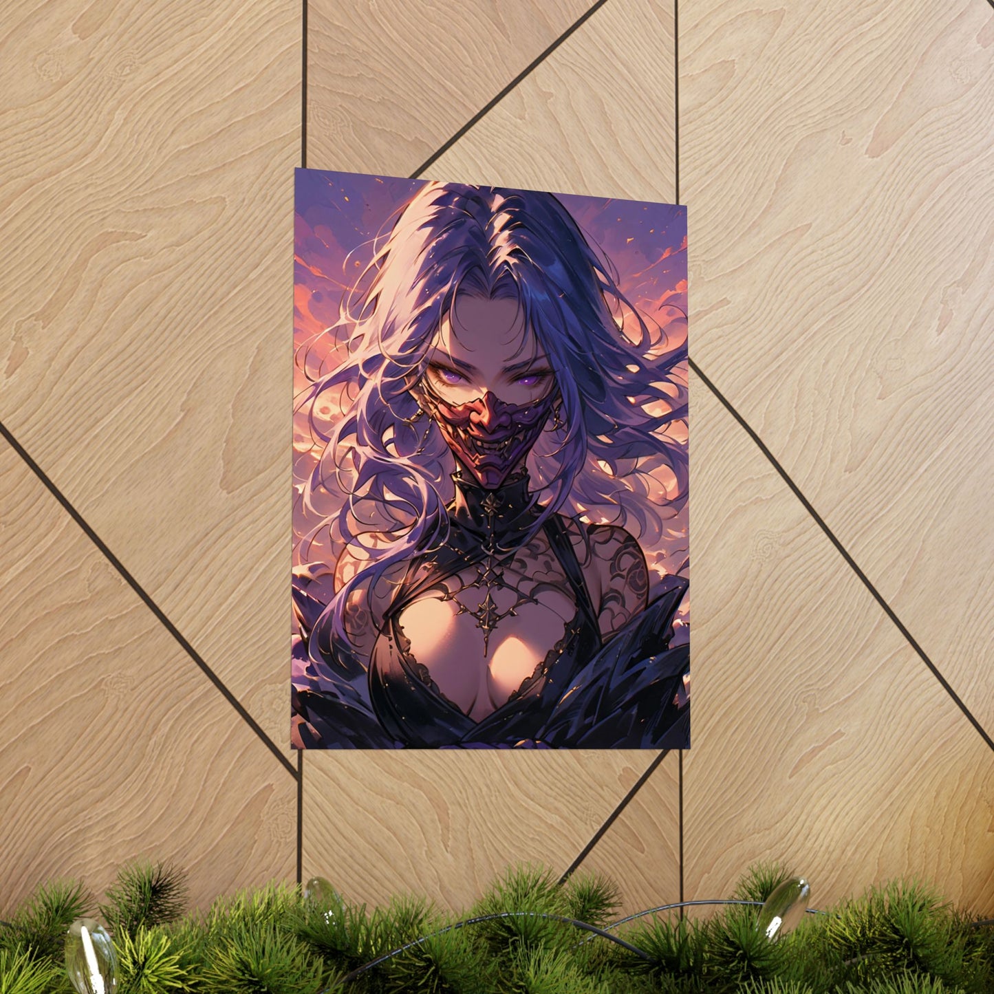 Oni Violet Vertical Posters