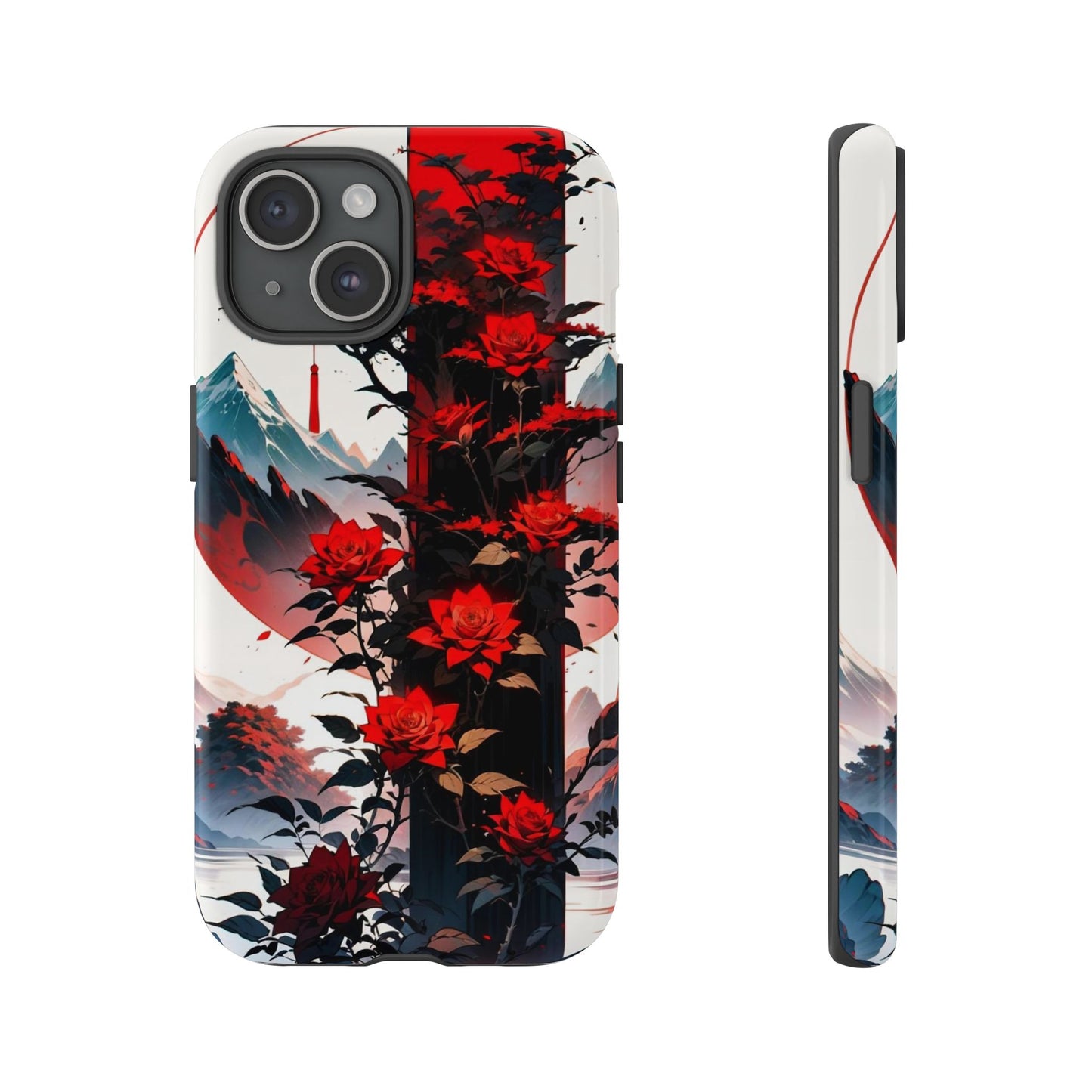 Crimson Bloom Tough Cases