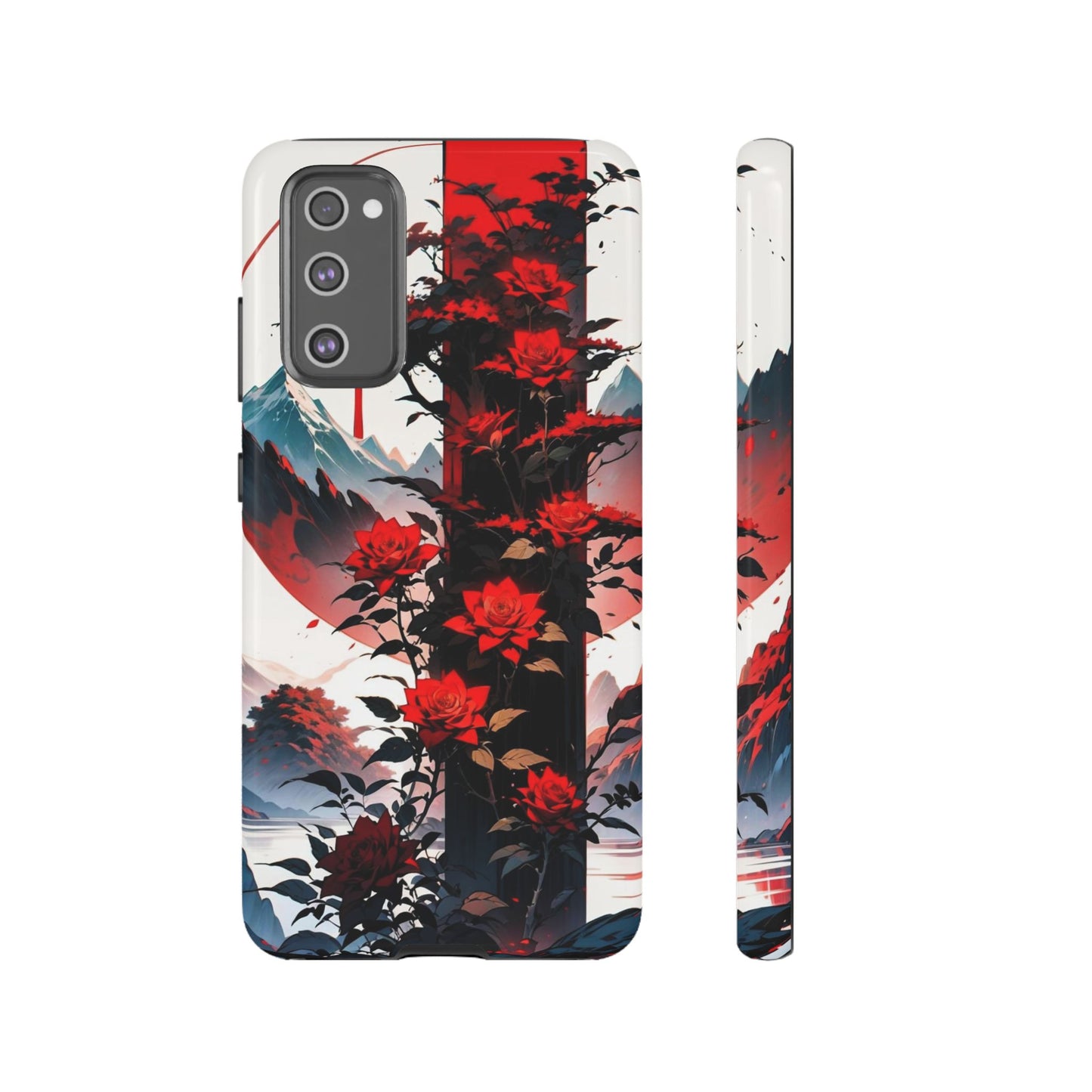 Crimson Bloom Tough Cases