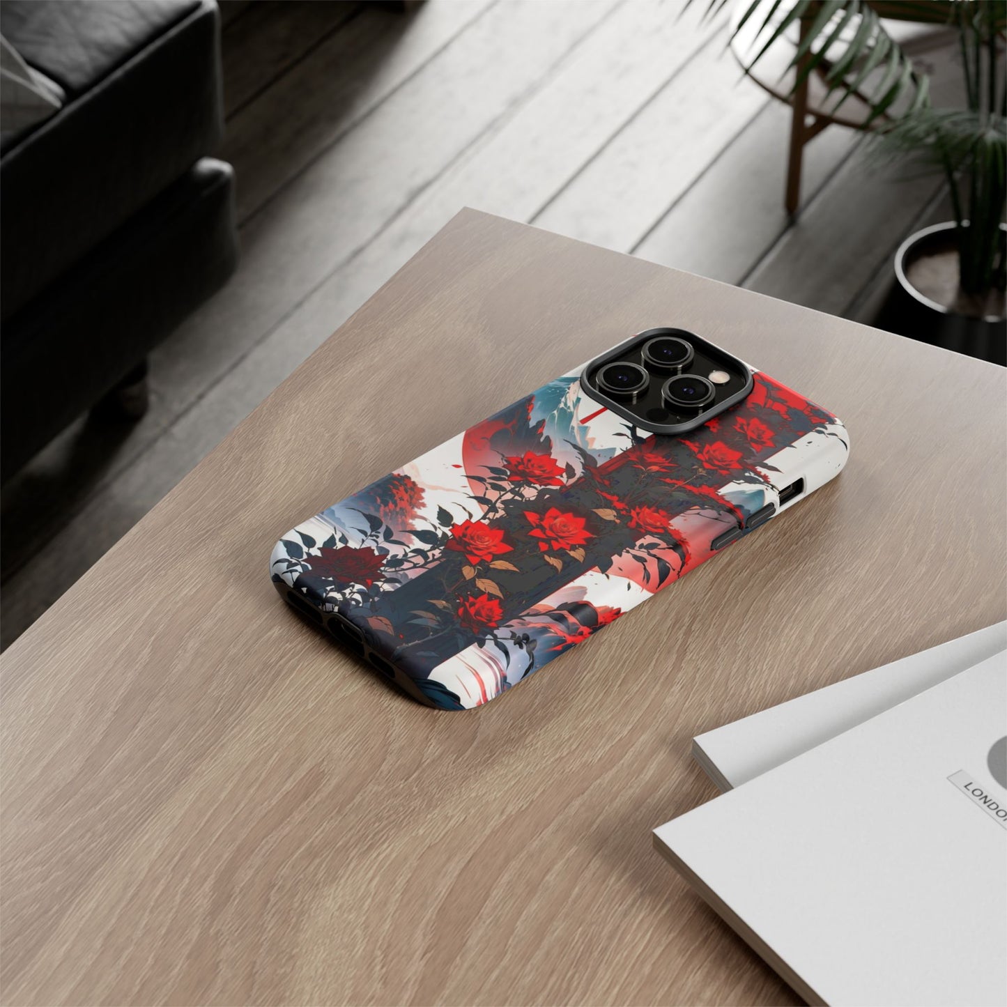 Crimson Bloom Tough Cases
