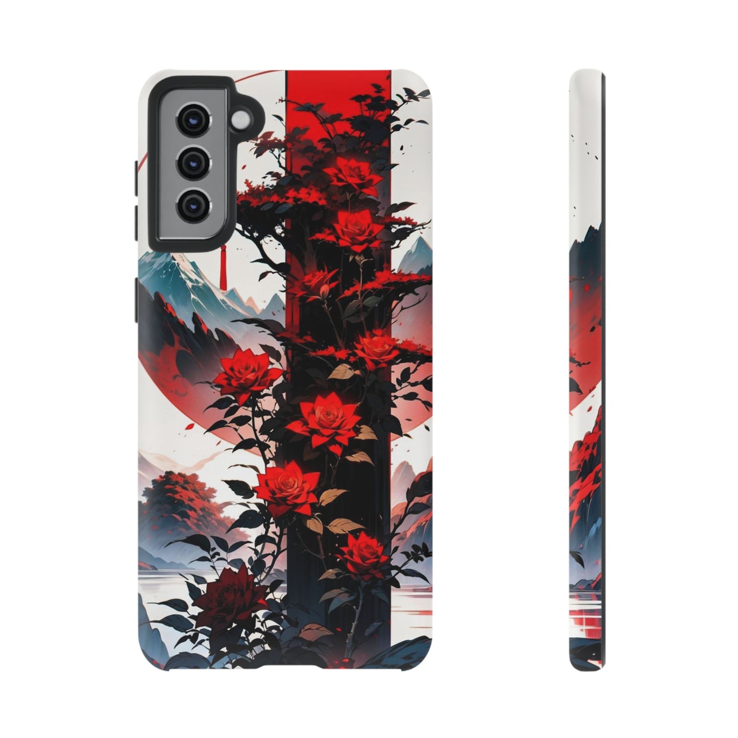 Crimson Bloom Tough Cases