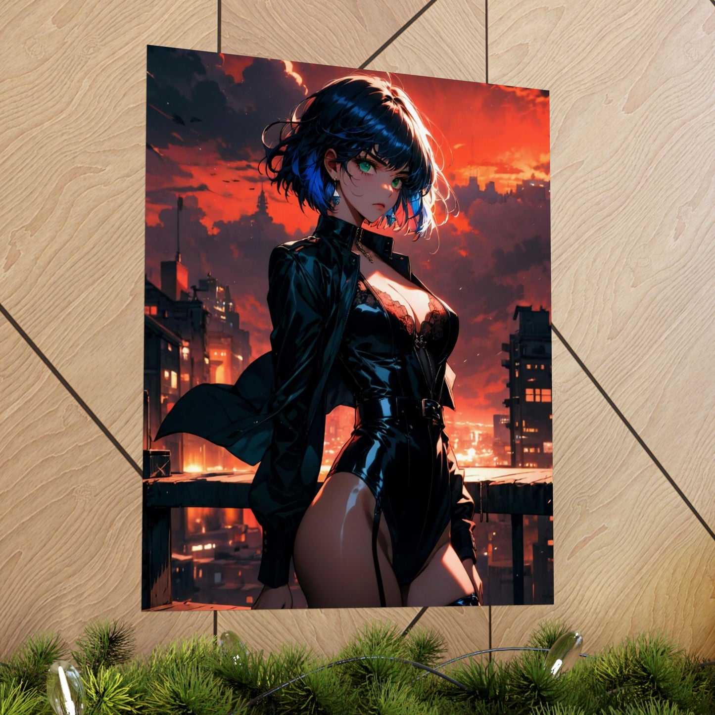 Agent Blue Matte Vertical Posters