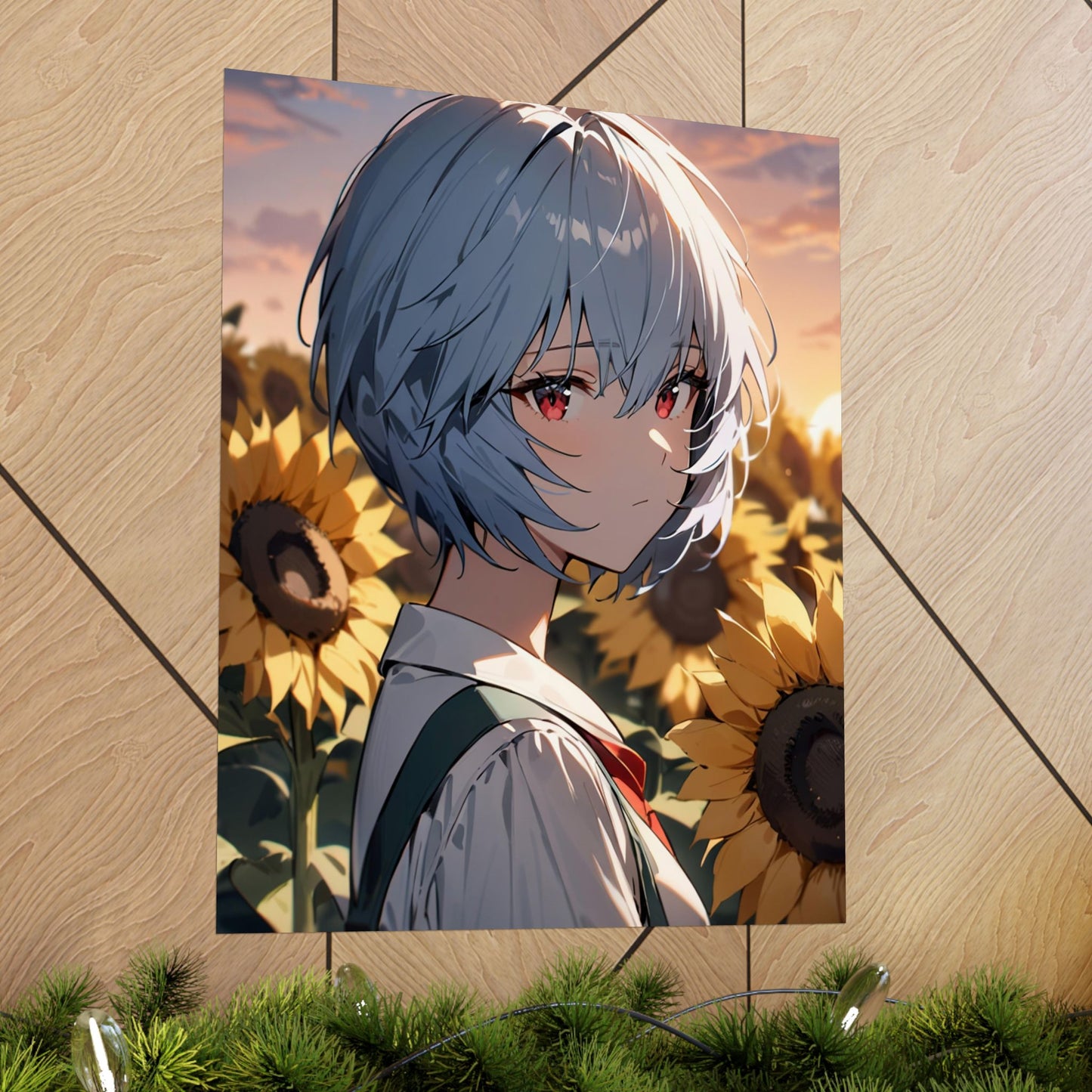 Rei Ayanami 001 Vertical Posters