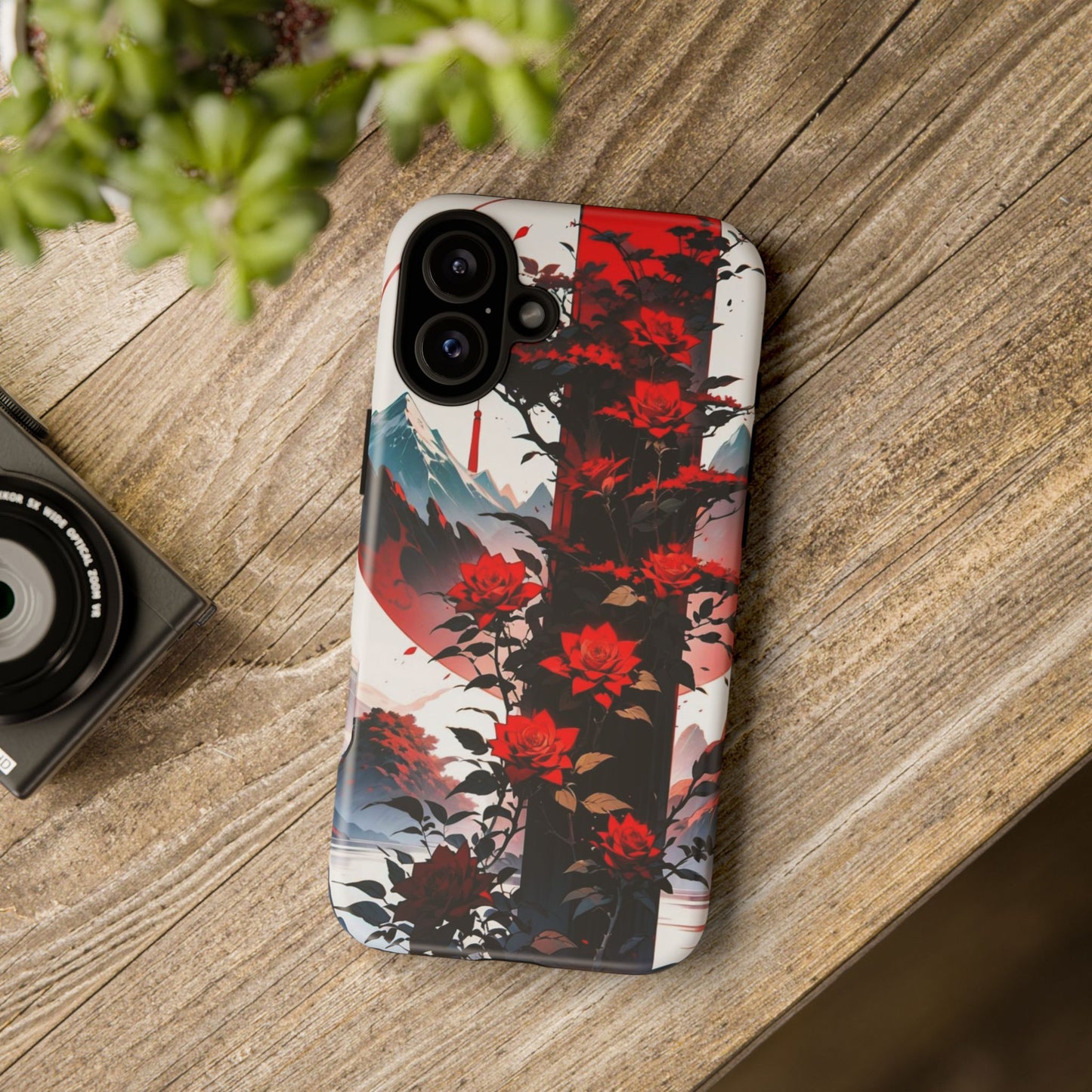 Crimson Bloom Tough Cases