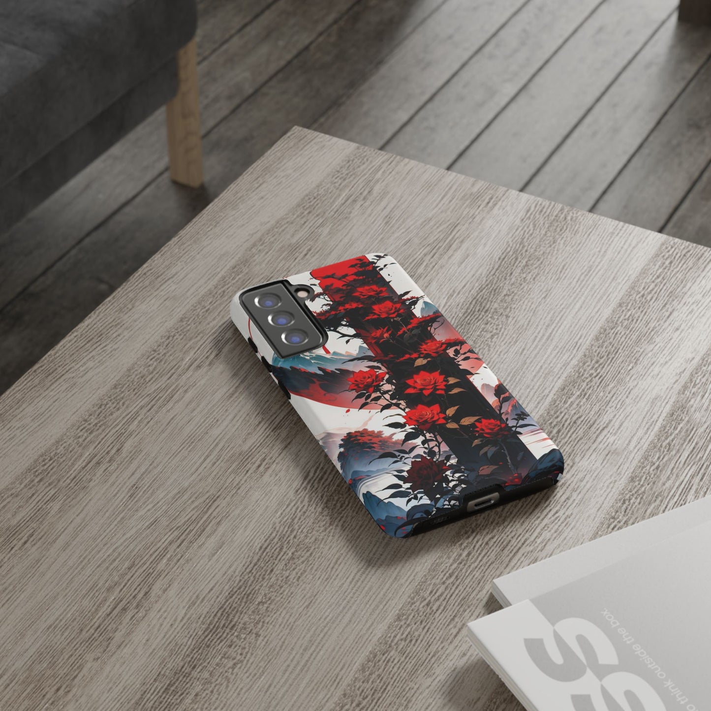 Crimson Bloom Tough Cases