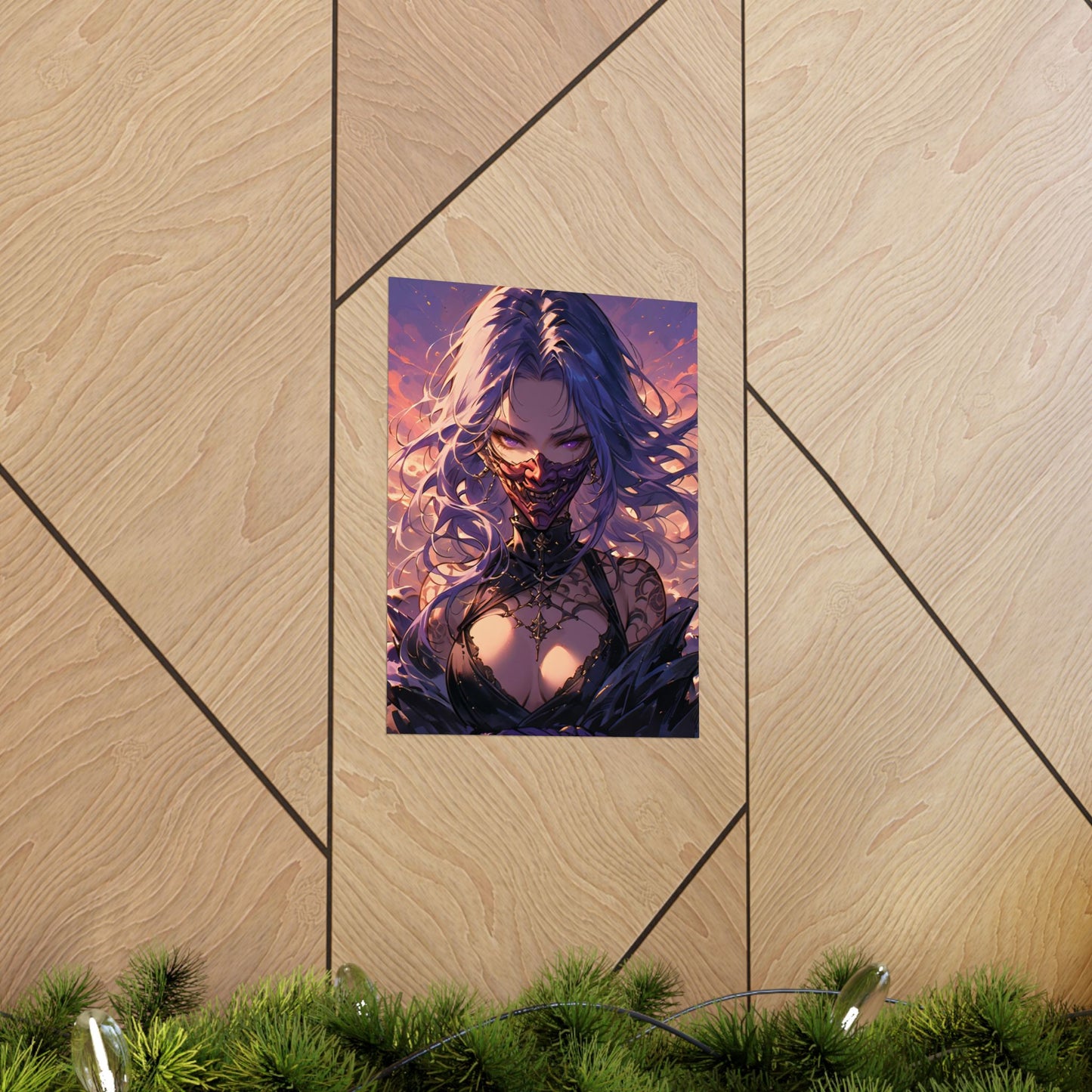 Oni Violet Vertical Posters