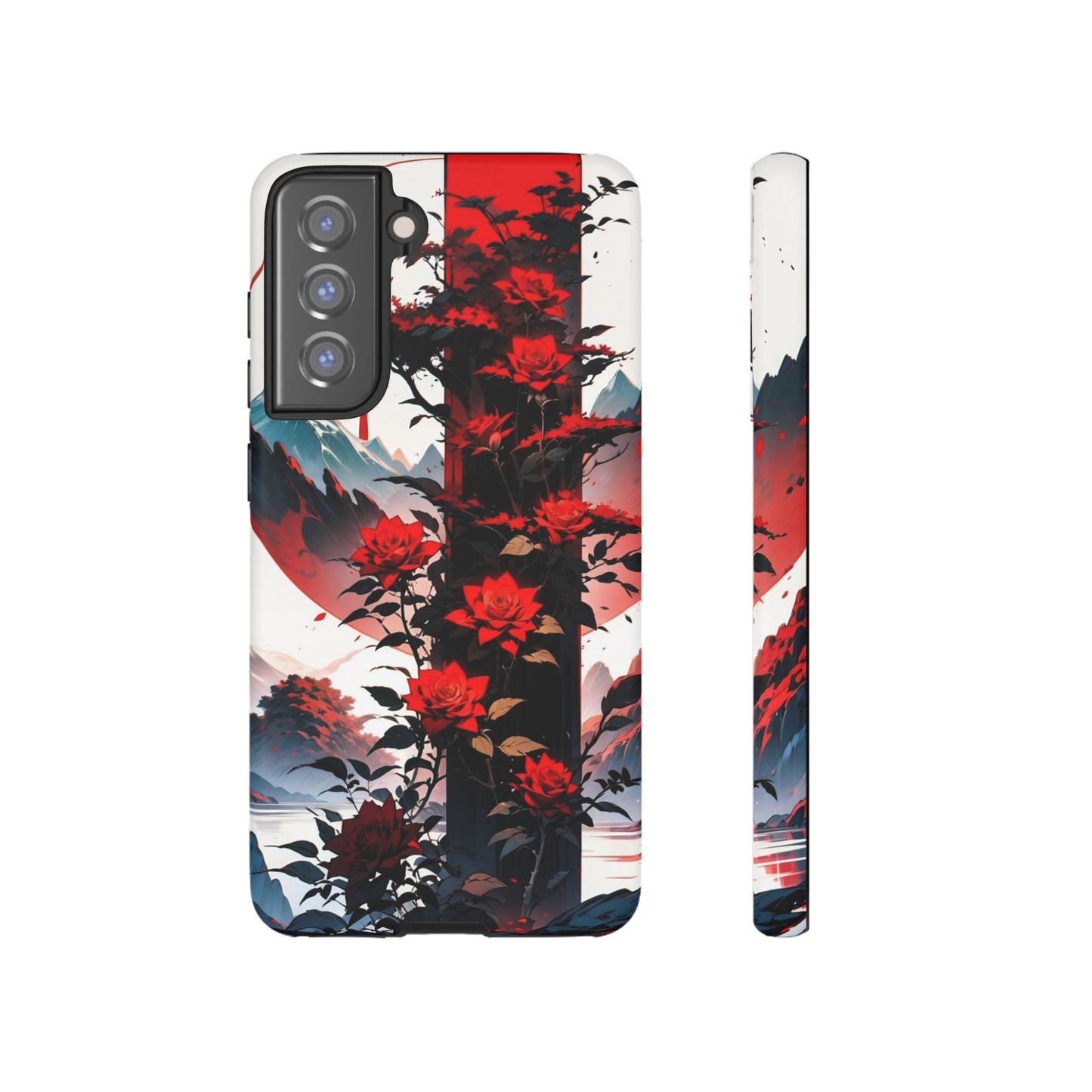 Crimson Bloom Tough Cases