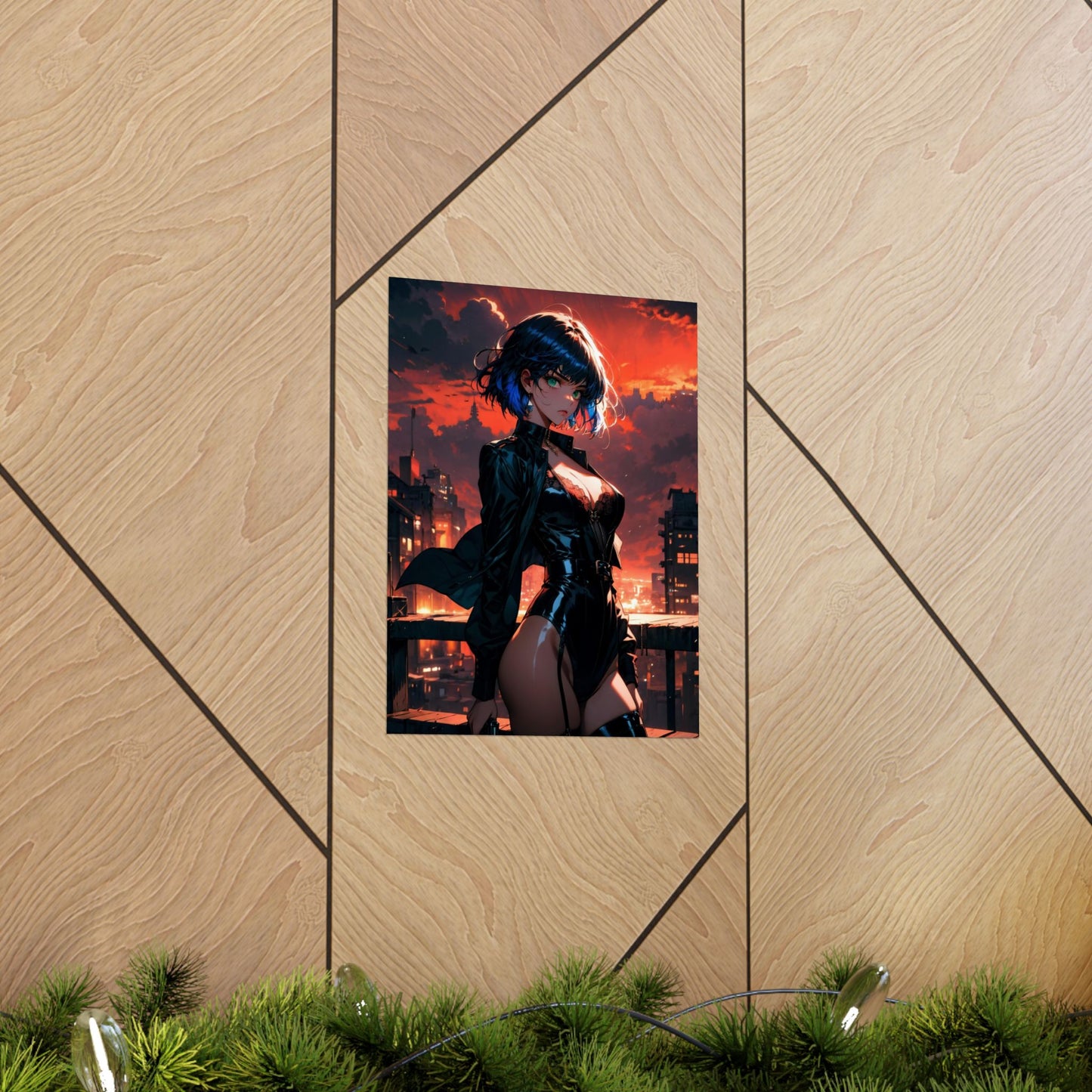Agent Blue Matte Vertical Posters
